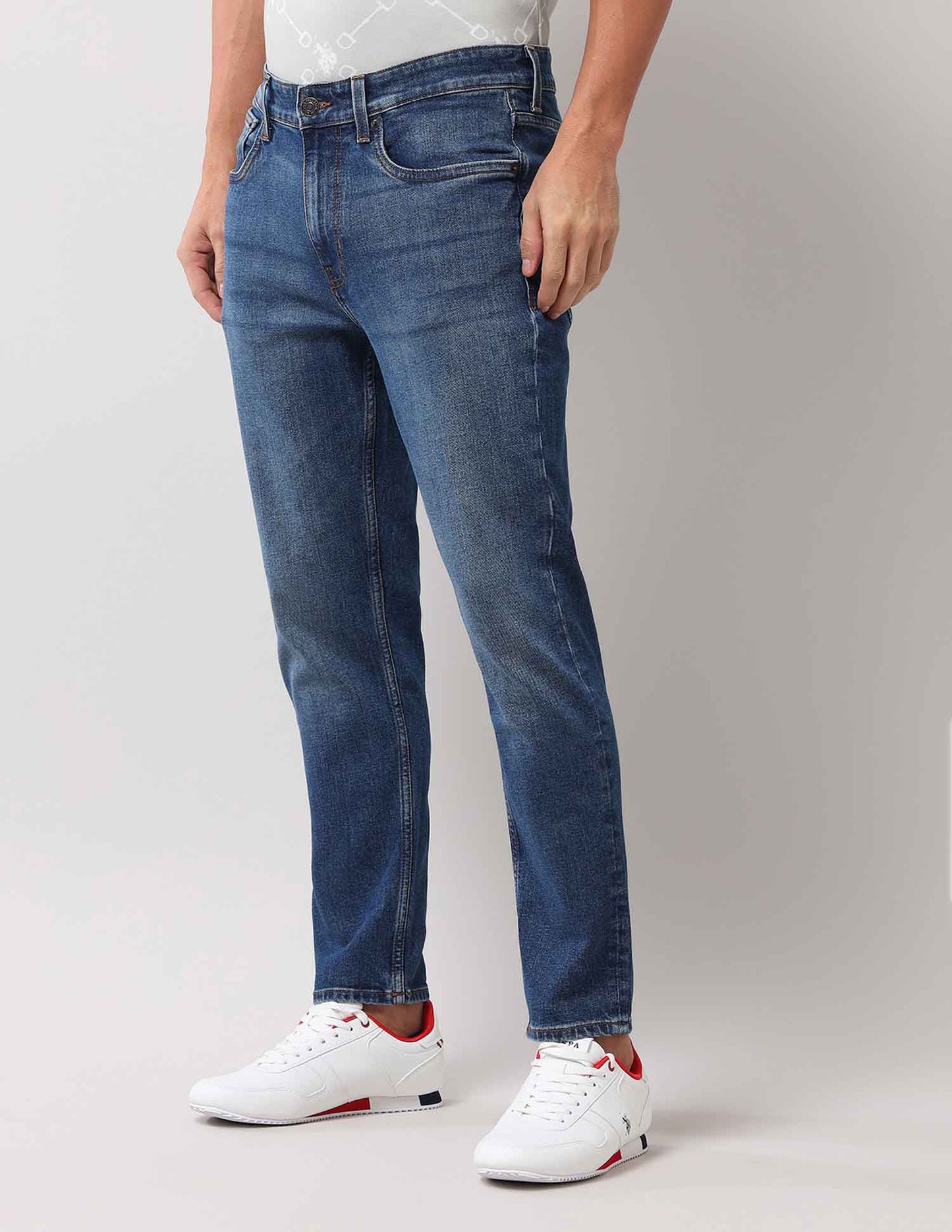 Cole Comfort Cropped Blue Jeans