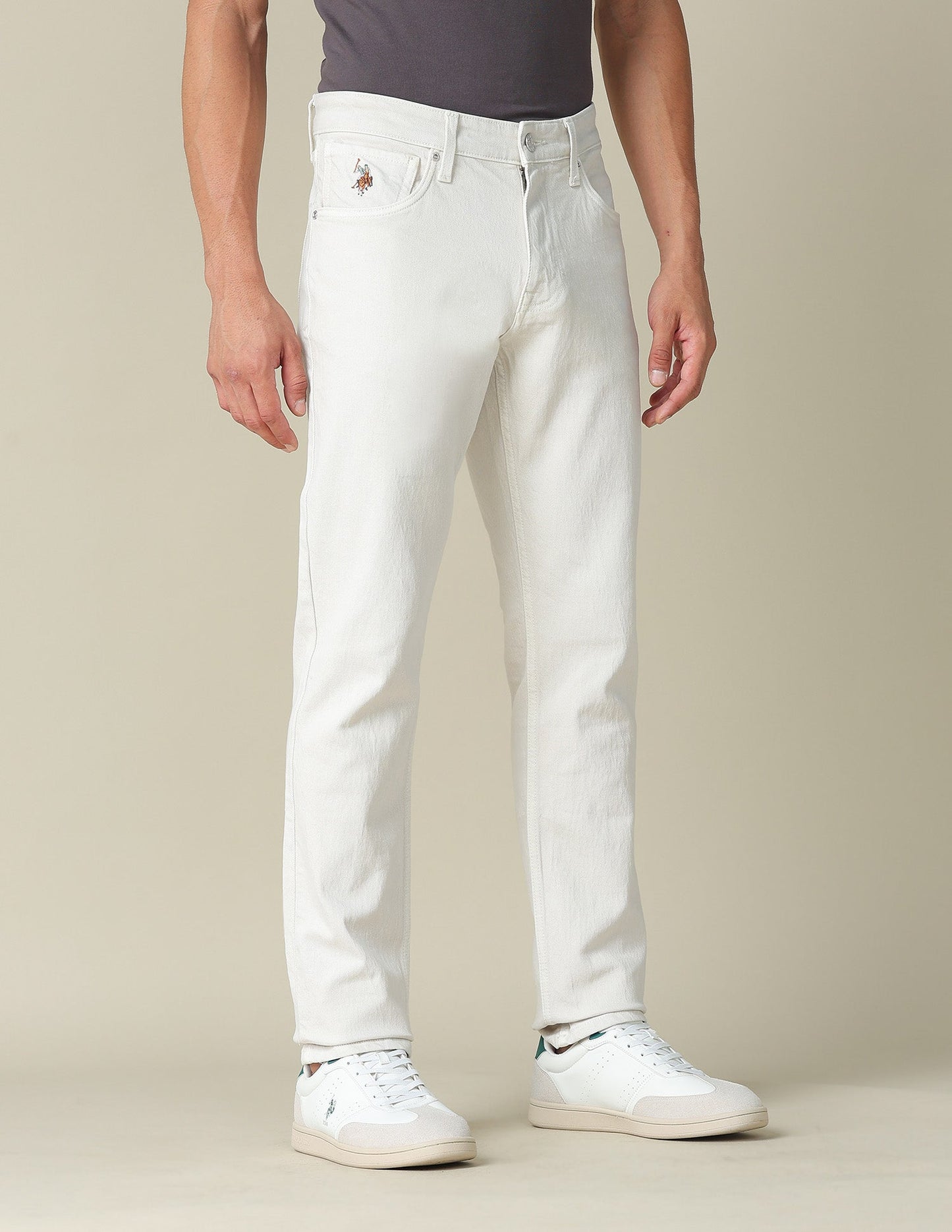 Harold Slim Straight Fit Mid Rise Jeans