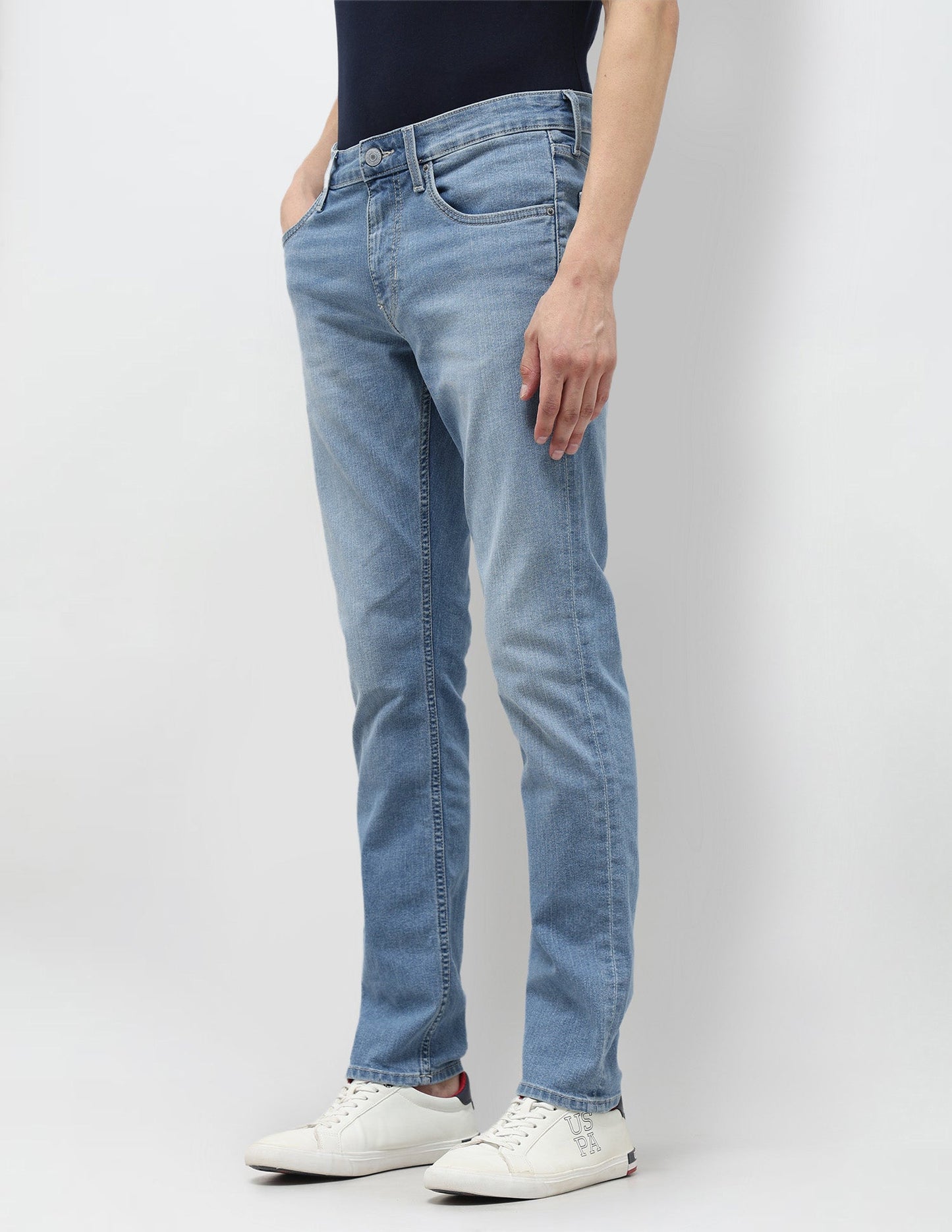 Brandon Slim Tapered Fit Blue Jeans