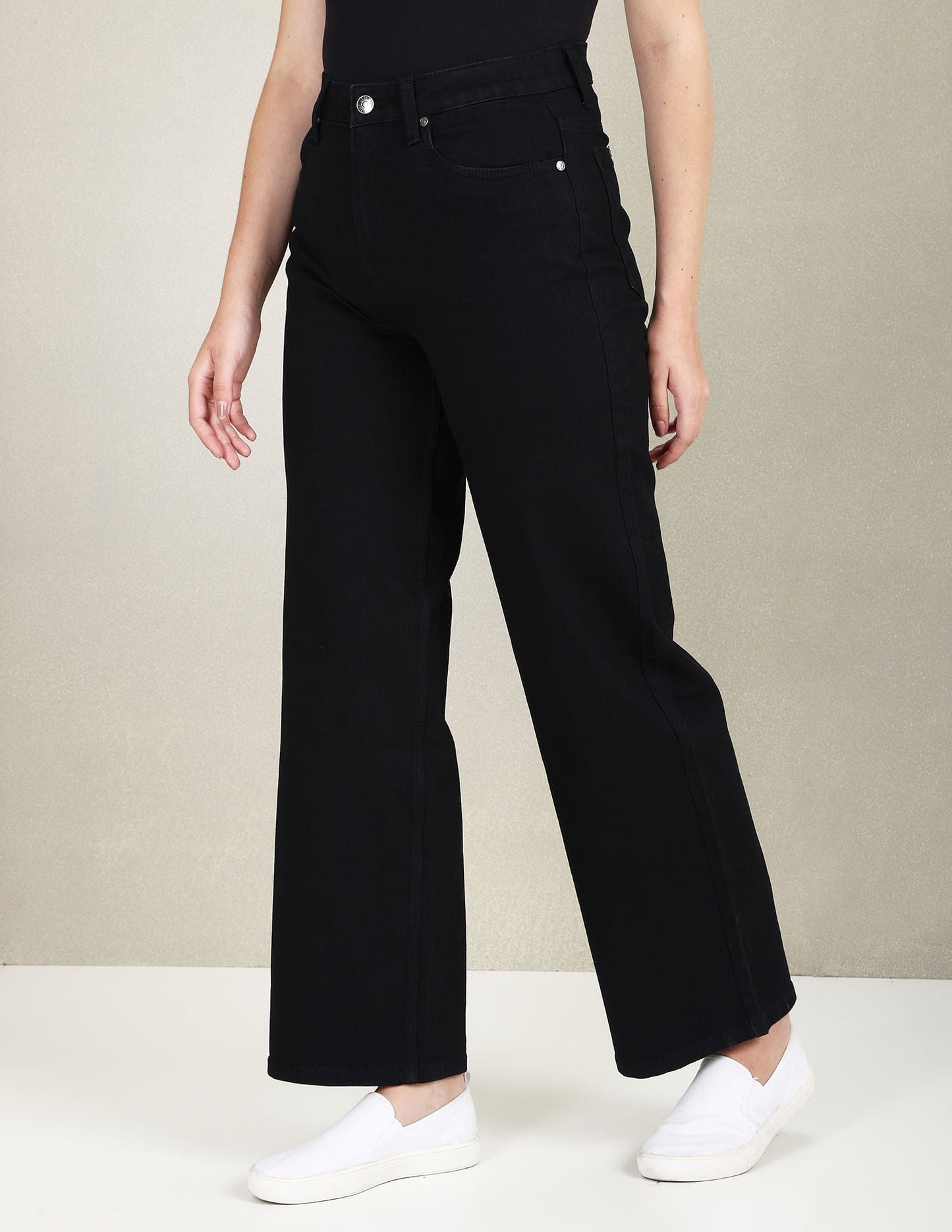 High Rise Wide Leg Jeans