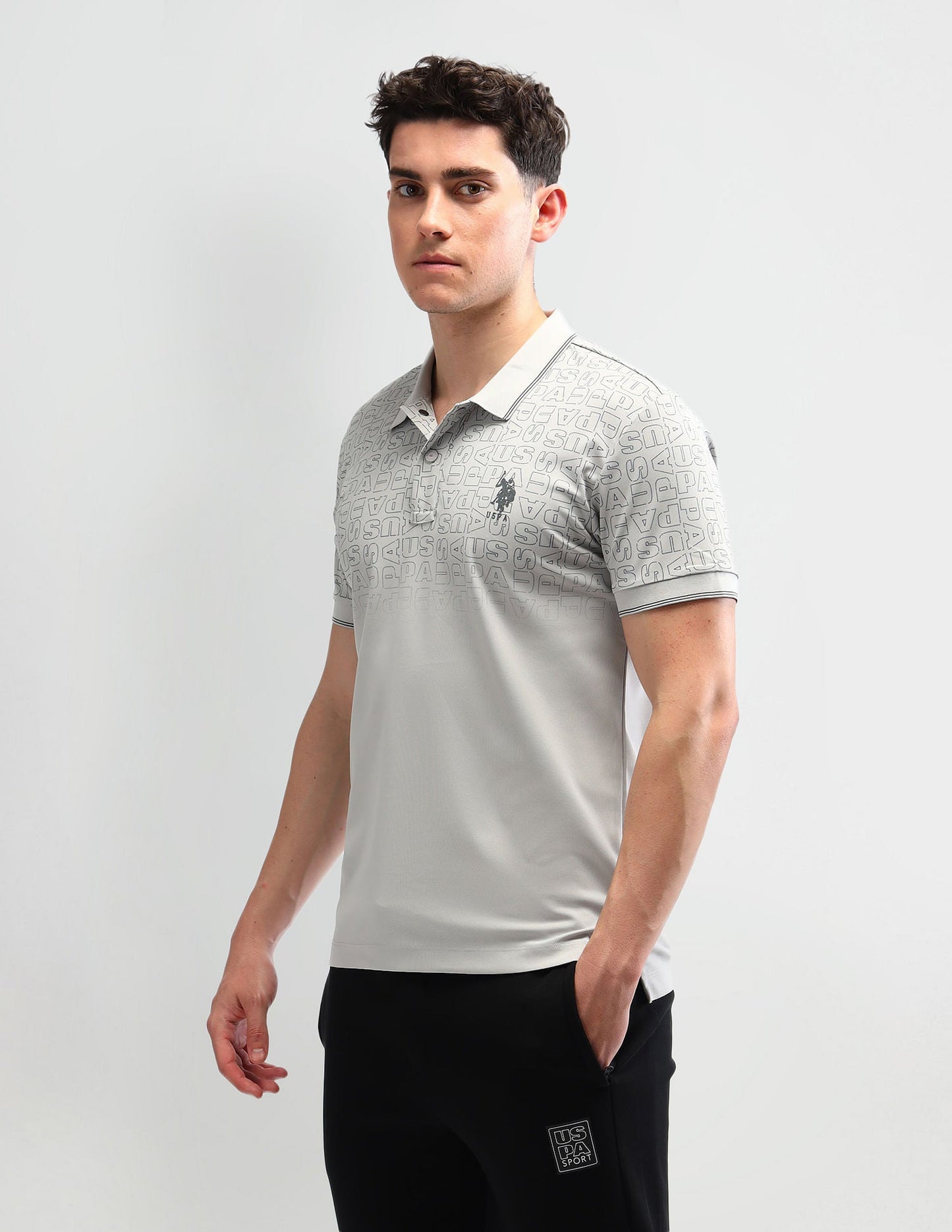 Slim Fit Printed Polo Shirt