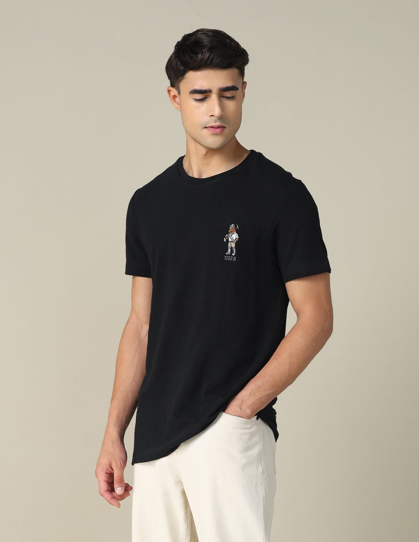 Regular Fit Solid T-shirt