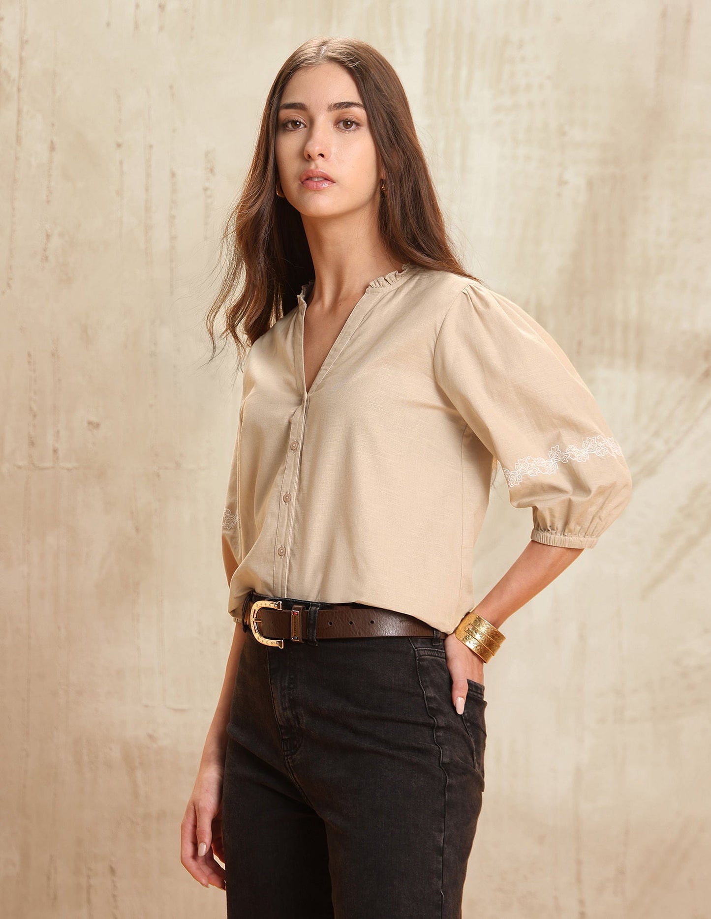 Solid Regular Fit Top