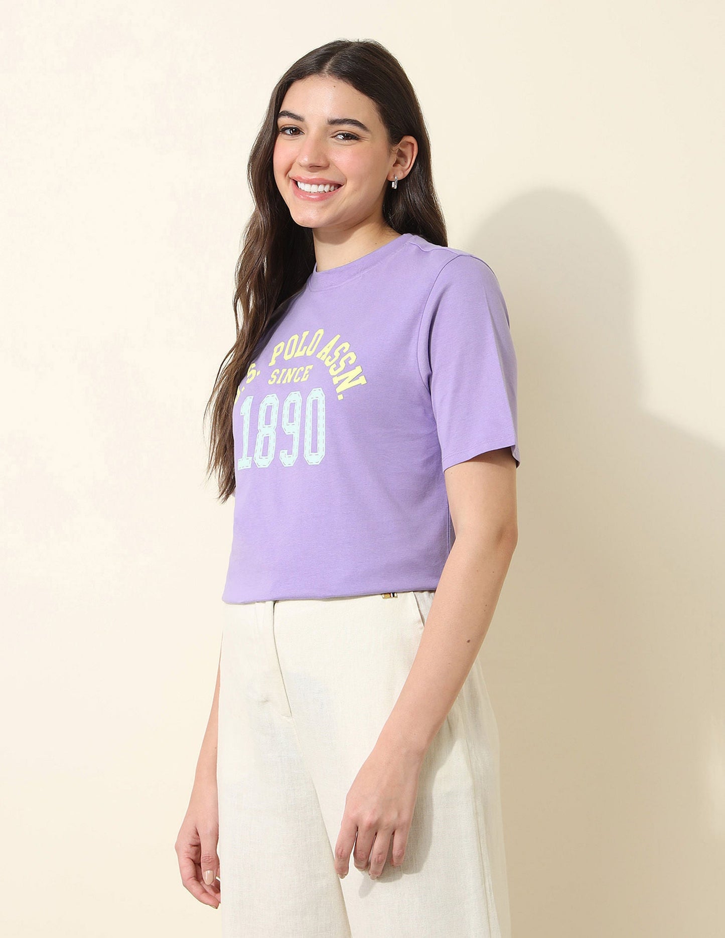 Boxy Fit Brand Printed T-Shirt