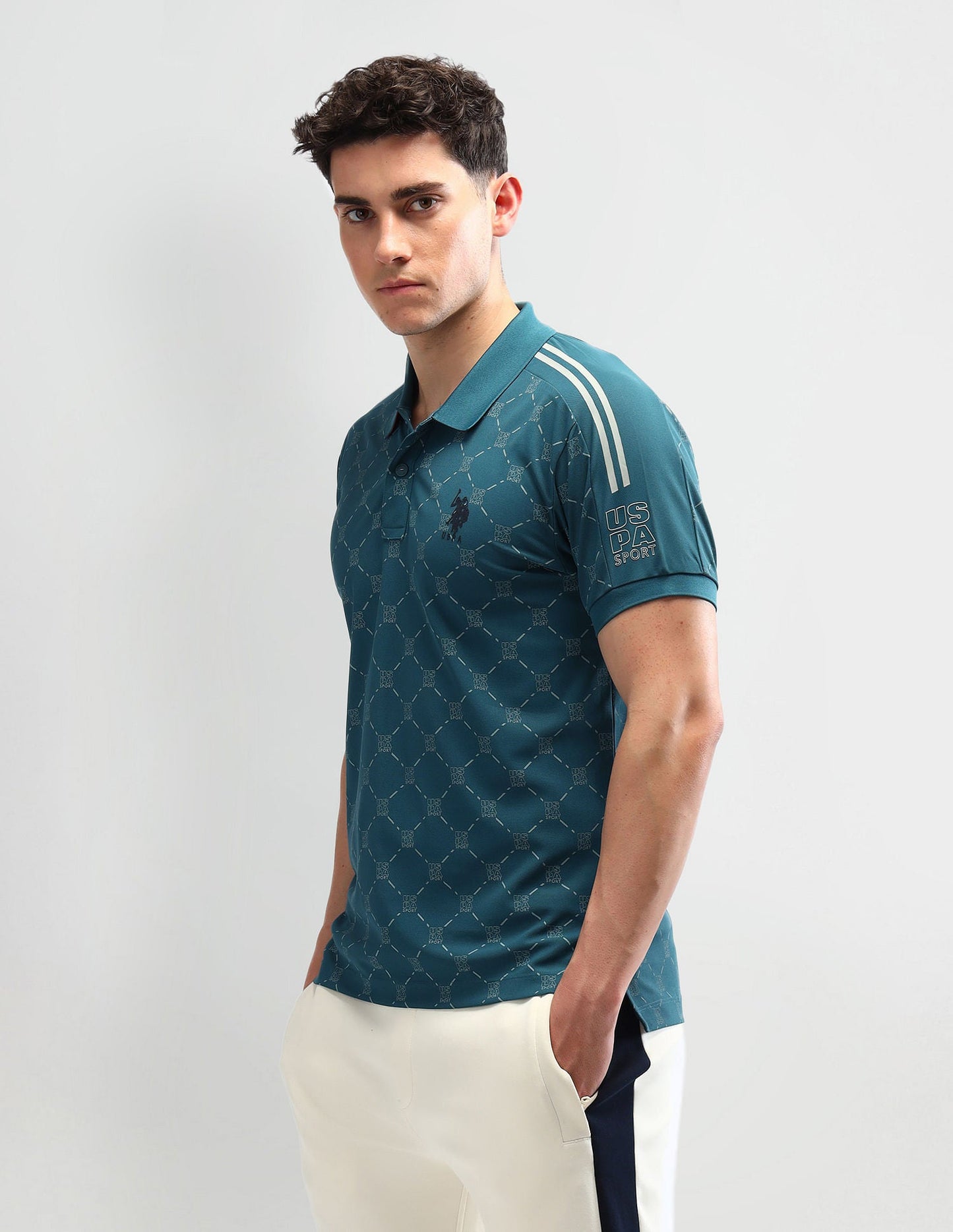 Slim Fit Printed Polo Shirt