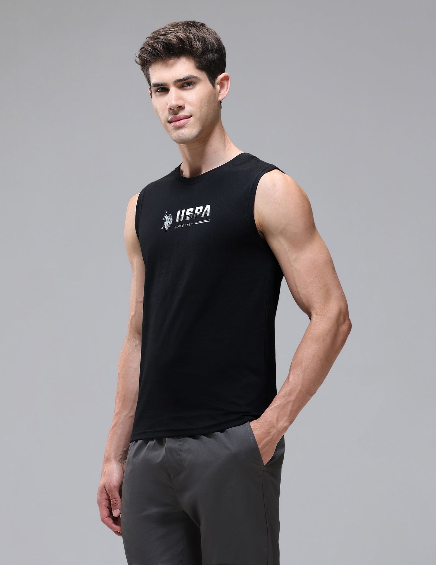 Solid Cotton OEV06 Vest - Pack Of 1
