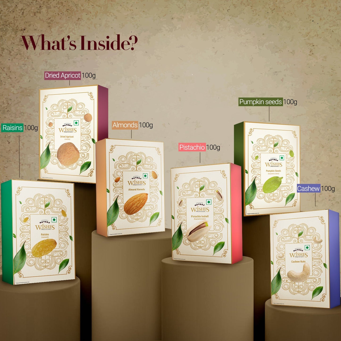 Nutraj Wishes Nutty Groove Diwali Gift Box 600g | GB-82