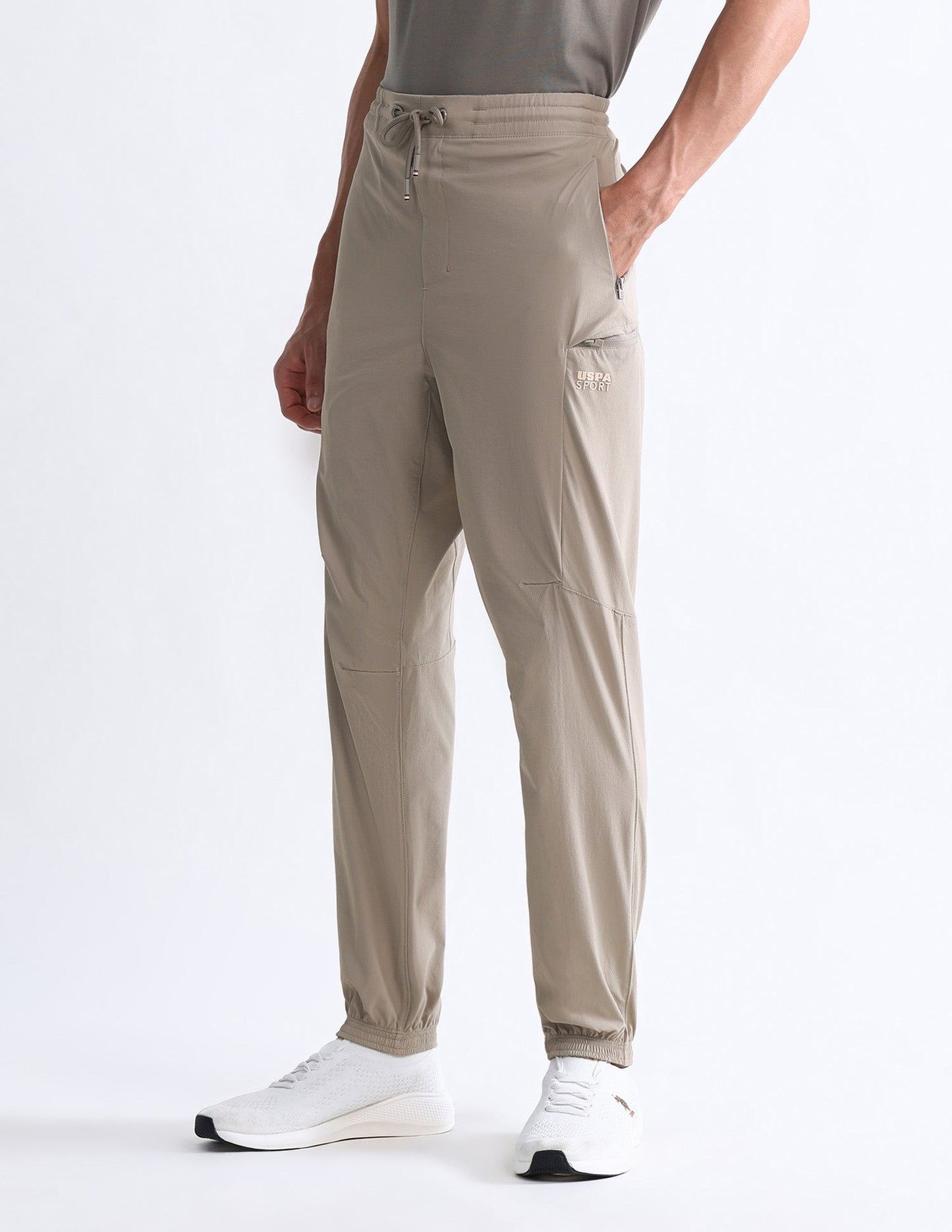 Solid Slim Fit Active Joggers