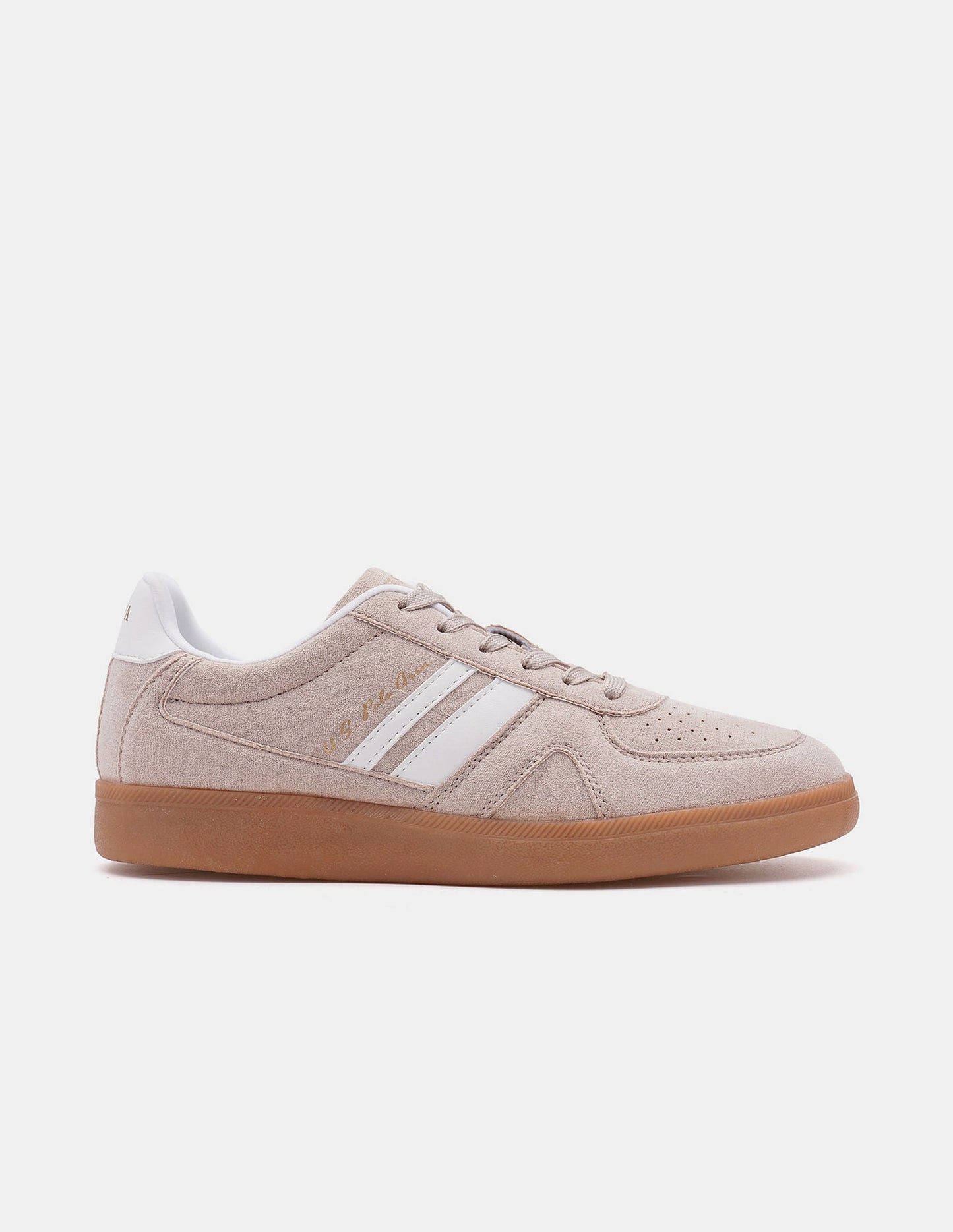 Women Round Toe Edda Striped Sneakers