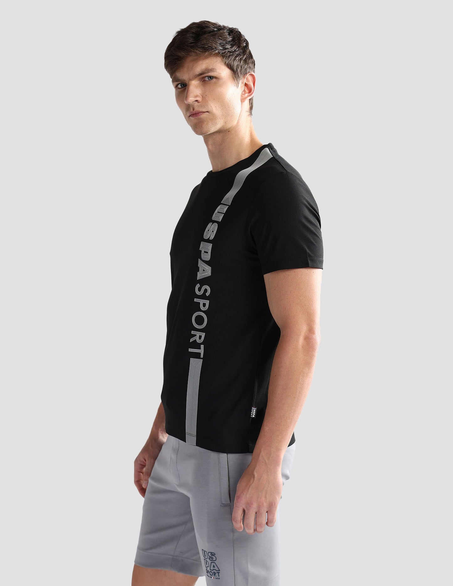 Brand Stripe Honeycomb T-Shirt