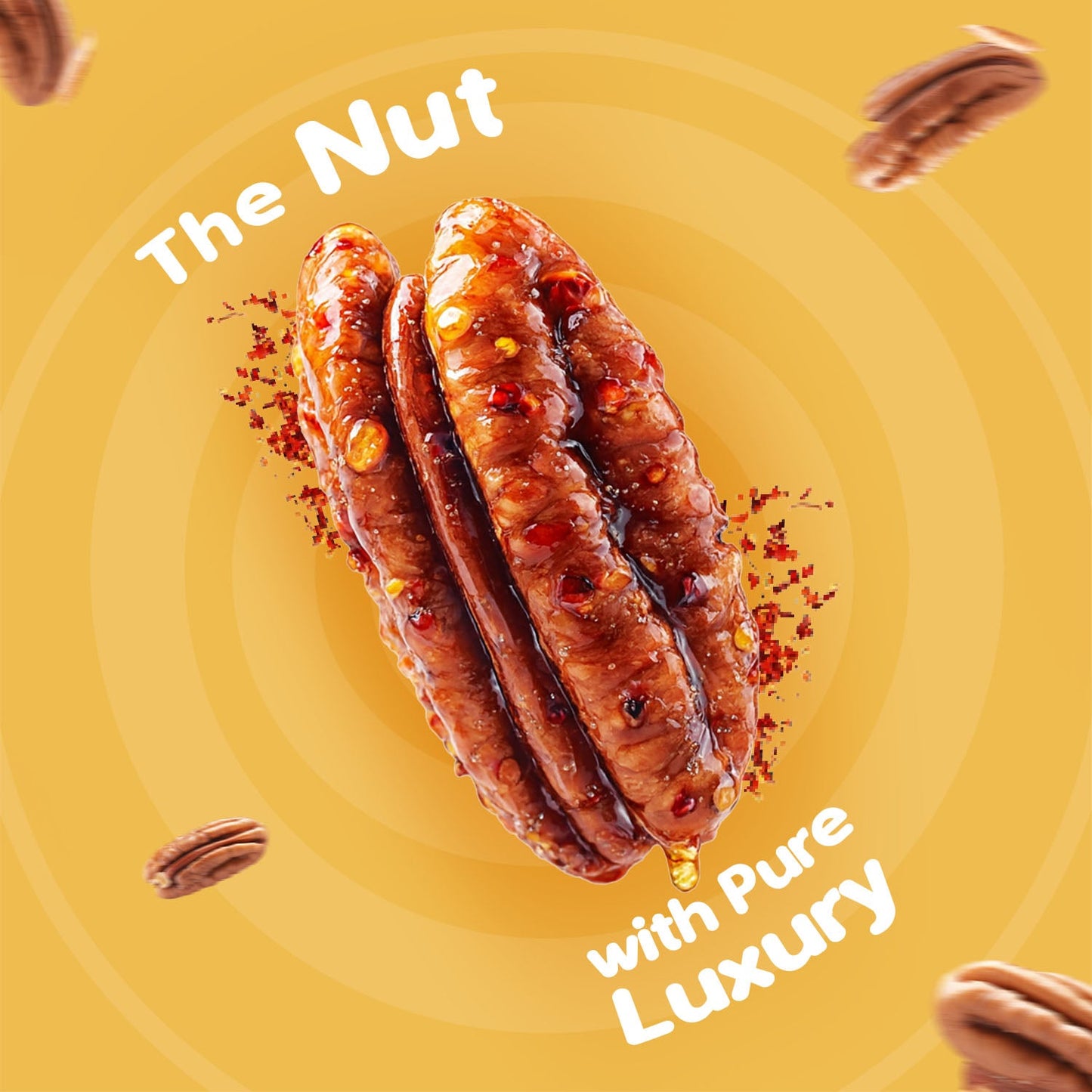 Nutraj Snackrite Honey Chilli Pecan Nuts 80 g Tin