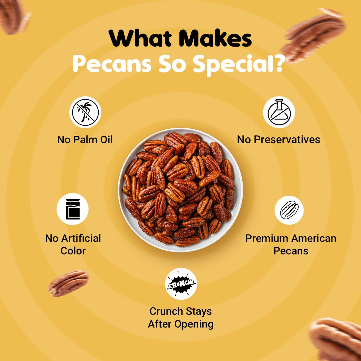 Nutraj Snackrite Honey Chilli Pecan Nuts 40 g Pouch