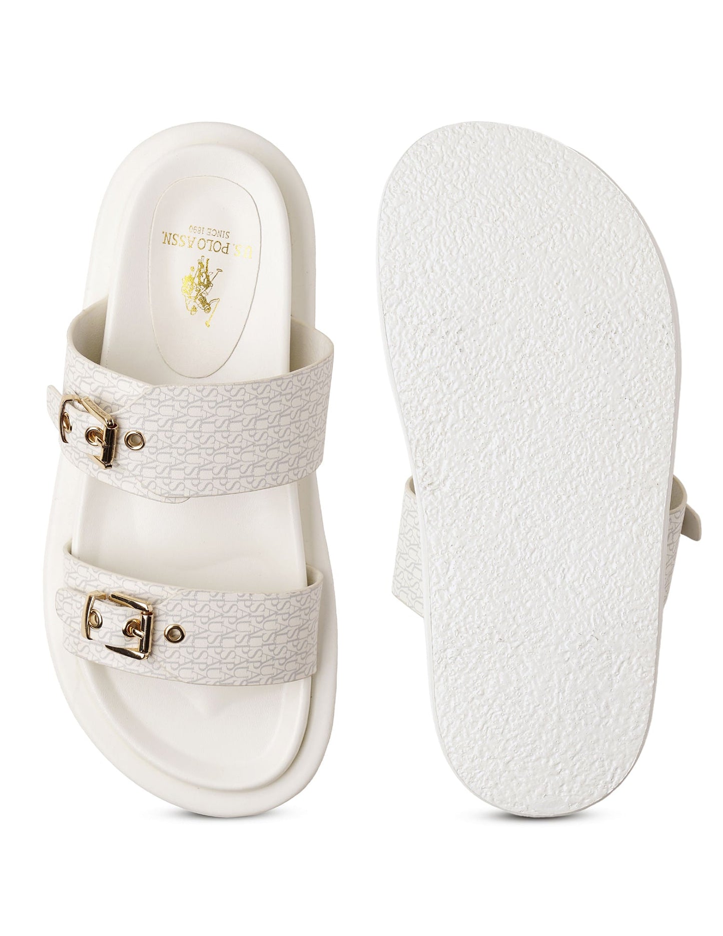Open Toe Buckle Detail Maria Sandals
