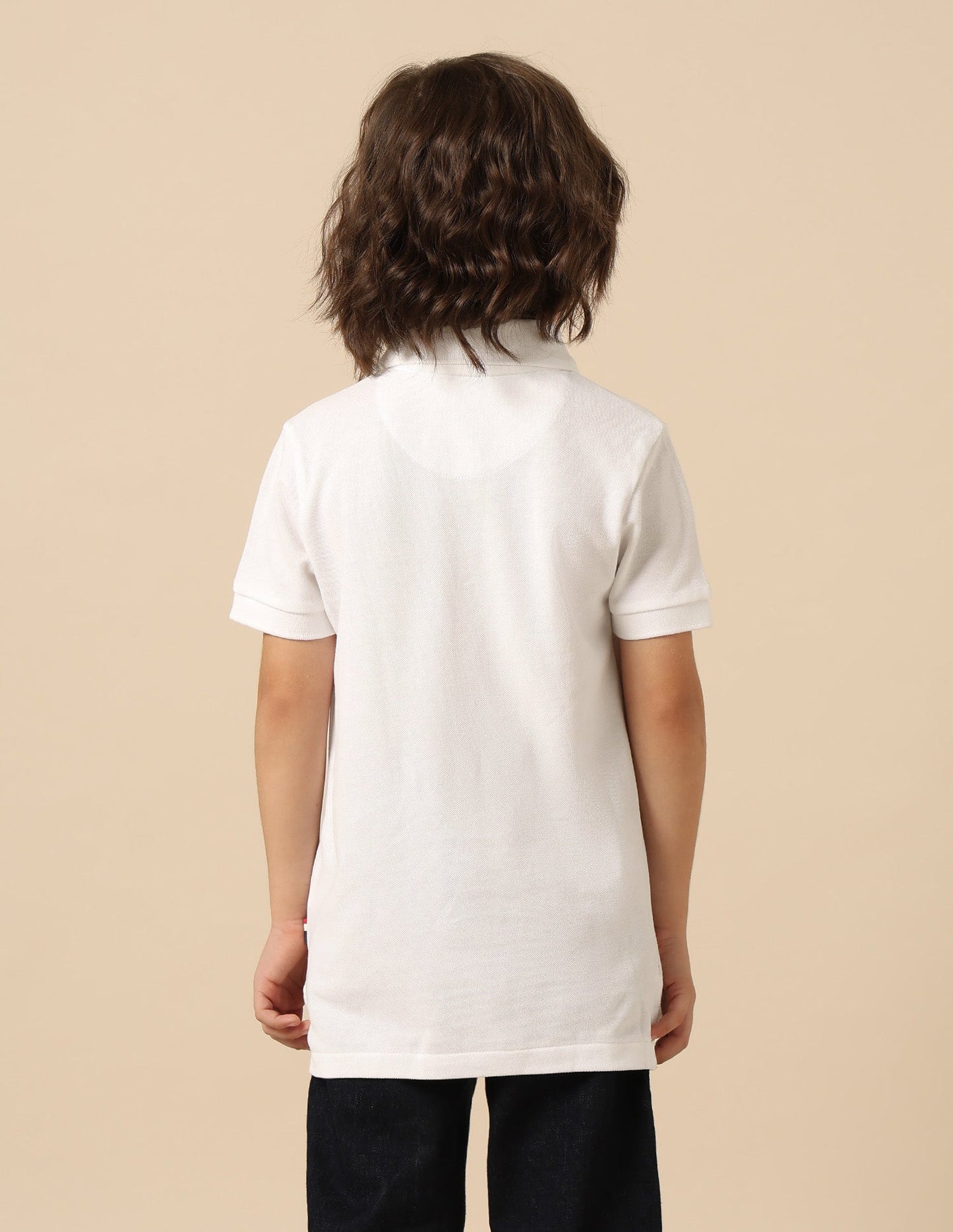Boys Graphic Printed Regular Fit Polo Shirt