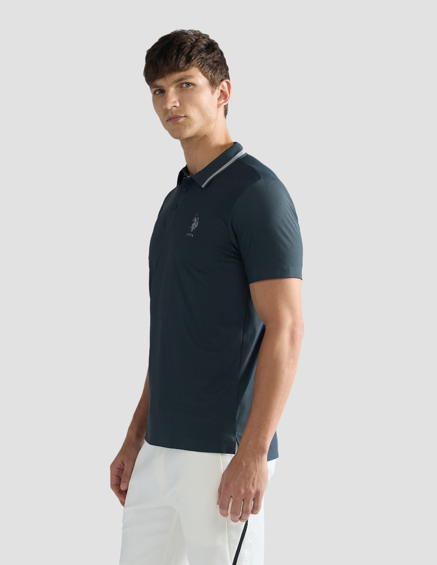 Solid Slim Fit Polo Shirt