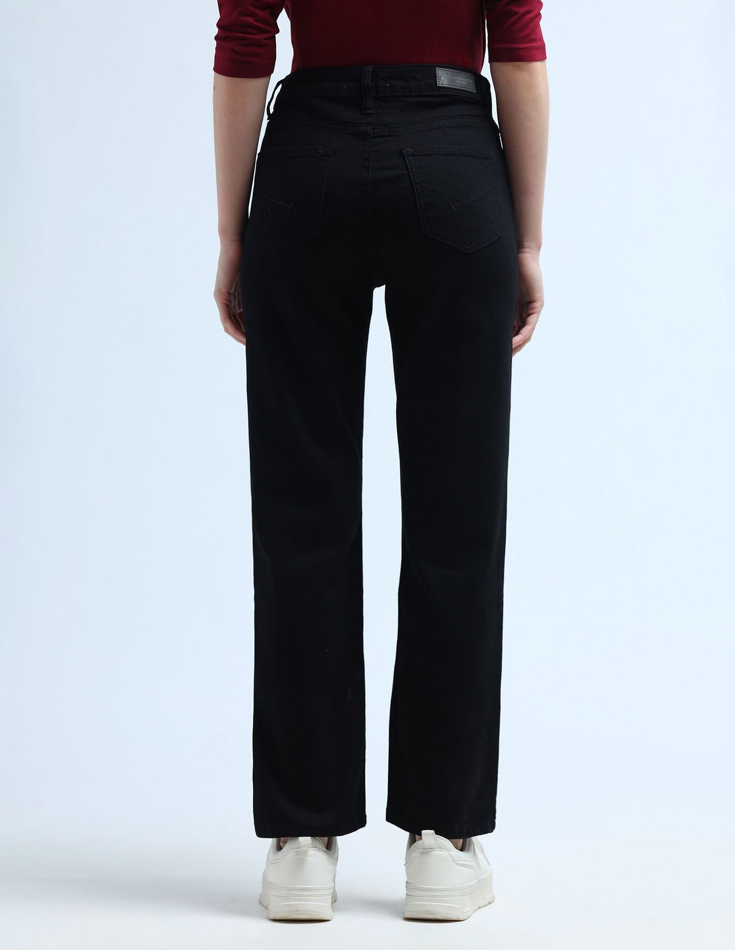 High Rise Straight Fit Jeans