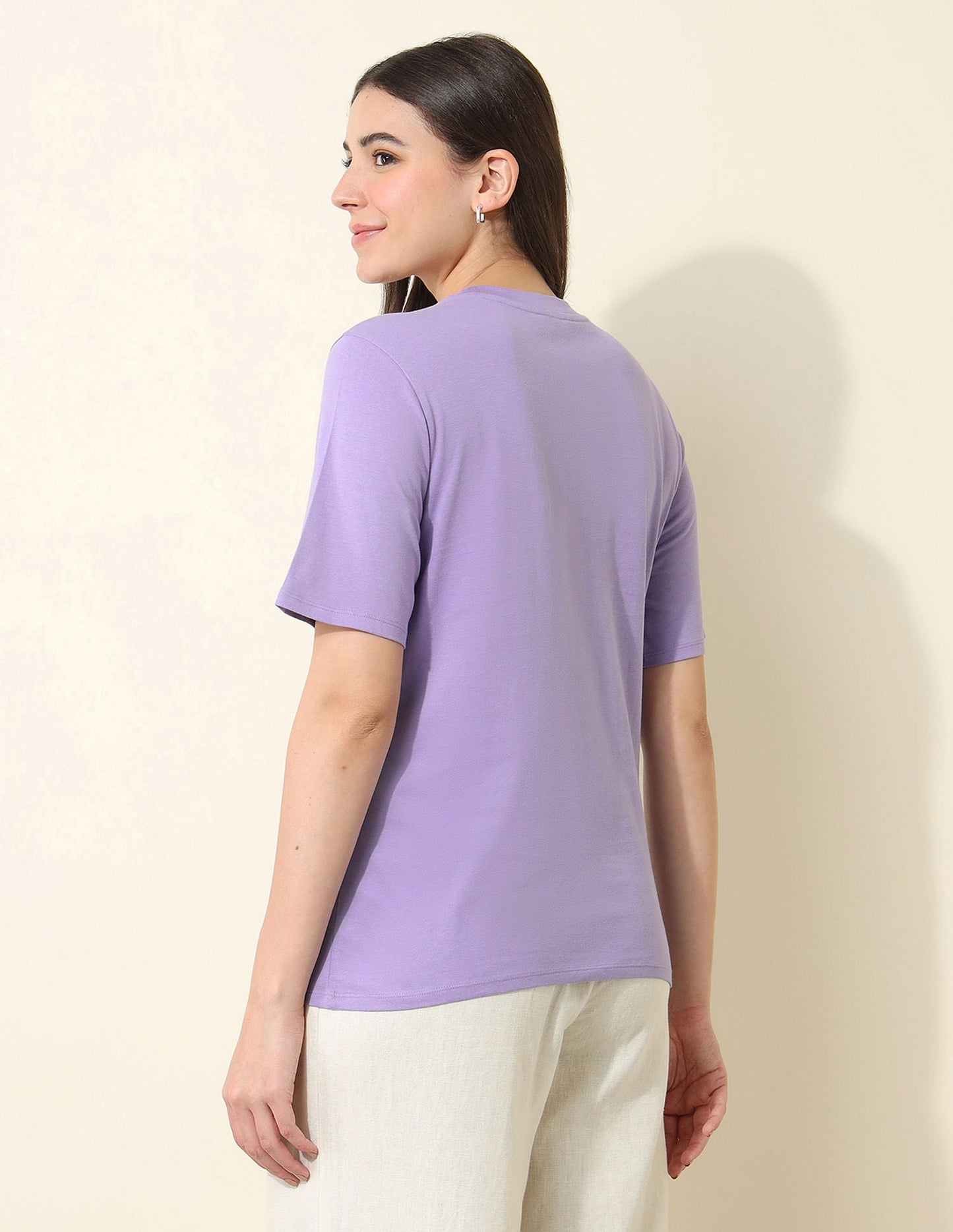 Boxy Fit Brand Printed T-Shirt