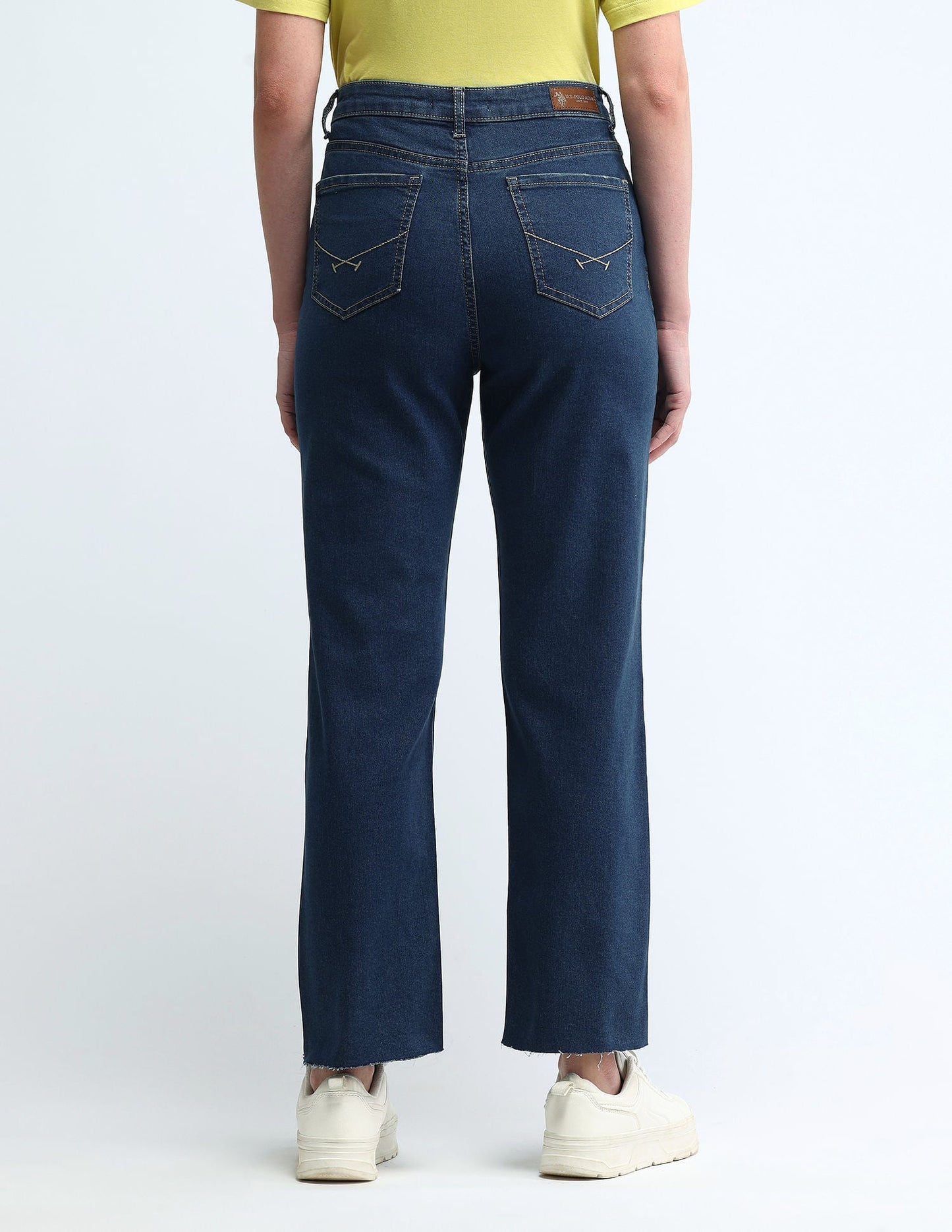High Rise Straight Fit Jeans