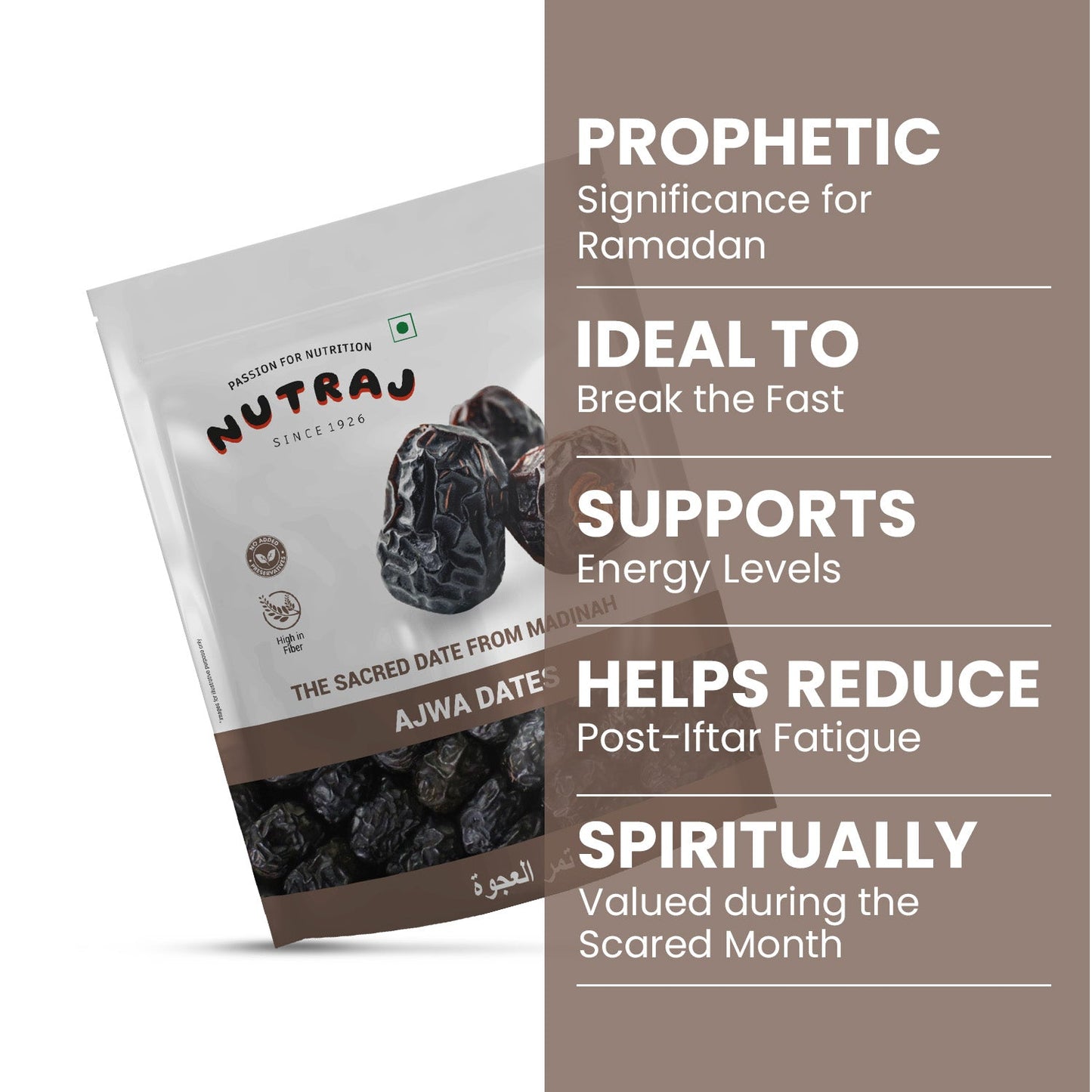 Nutraj Ajwa Dates Khajoor 500 gm