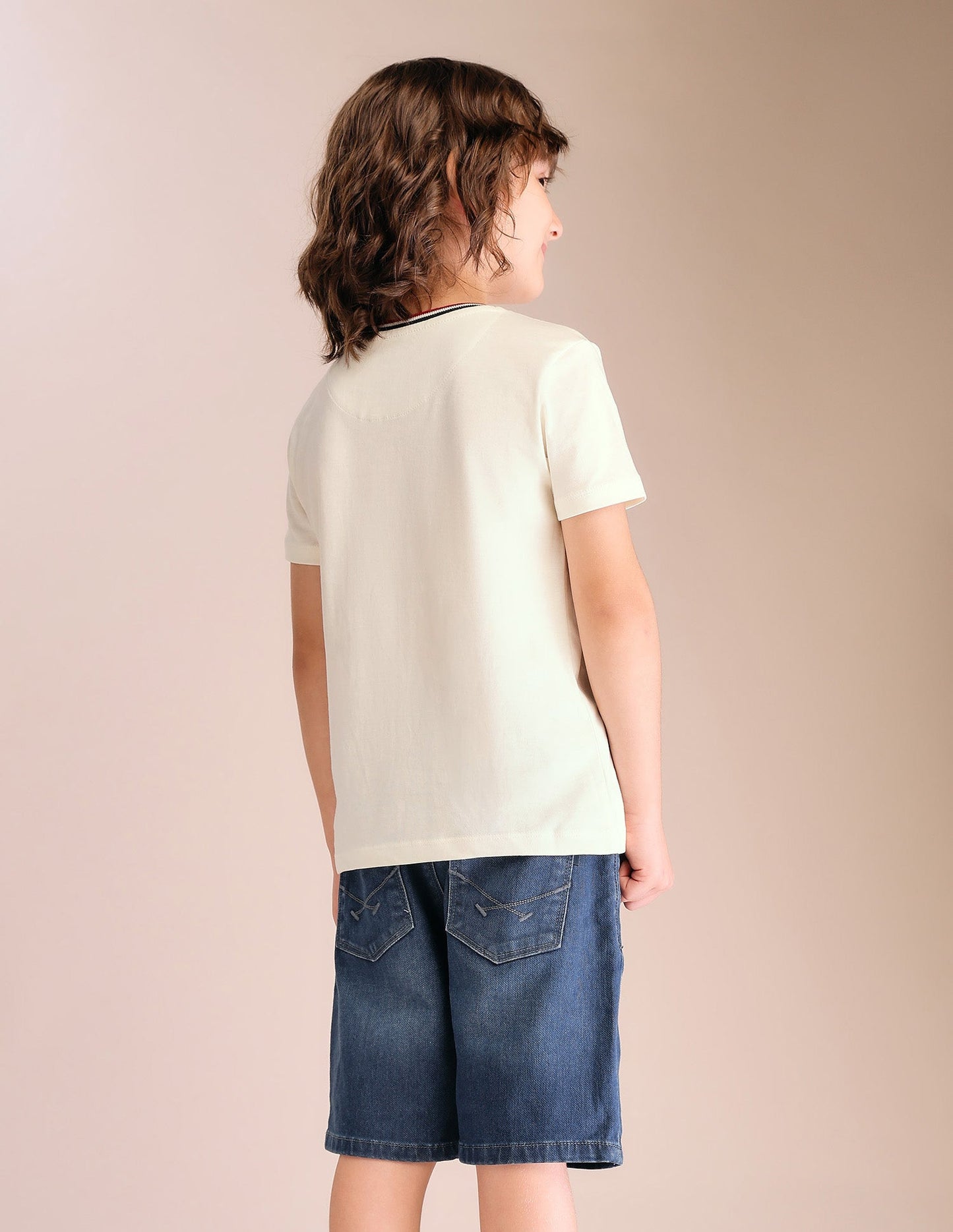 Boys Regular Fit Pure Cotton T-Shirt