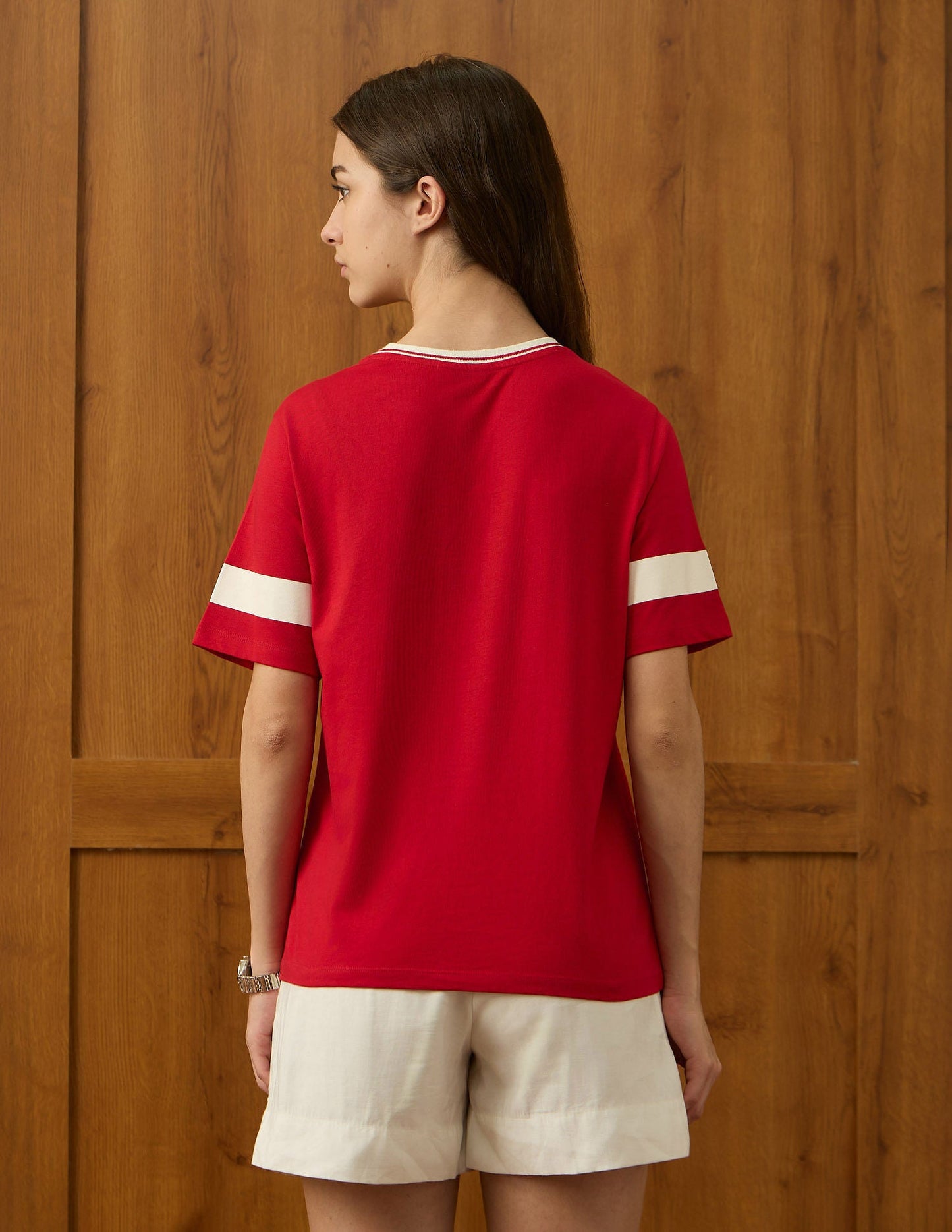 Brand Printed Boxy Fit T-Shirt