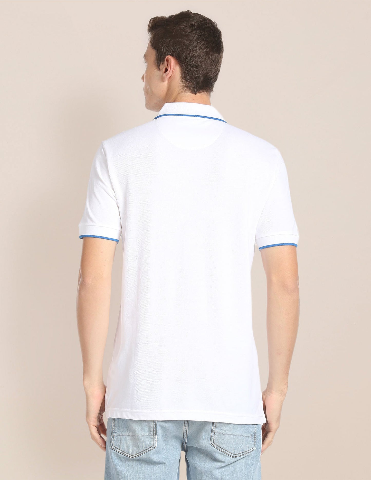 Solid Cotton Polo Shirt