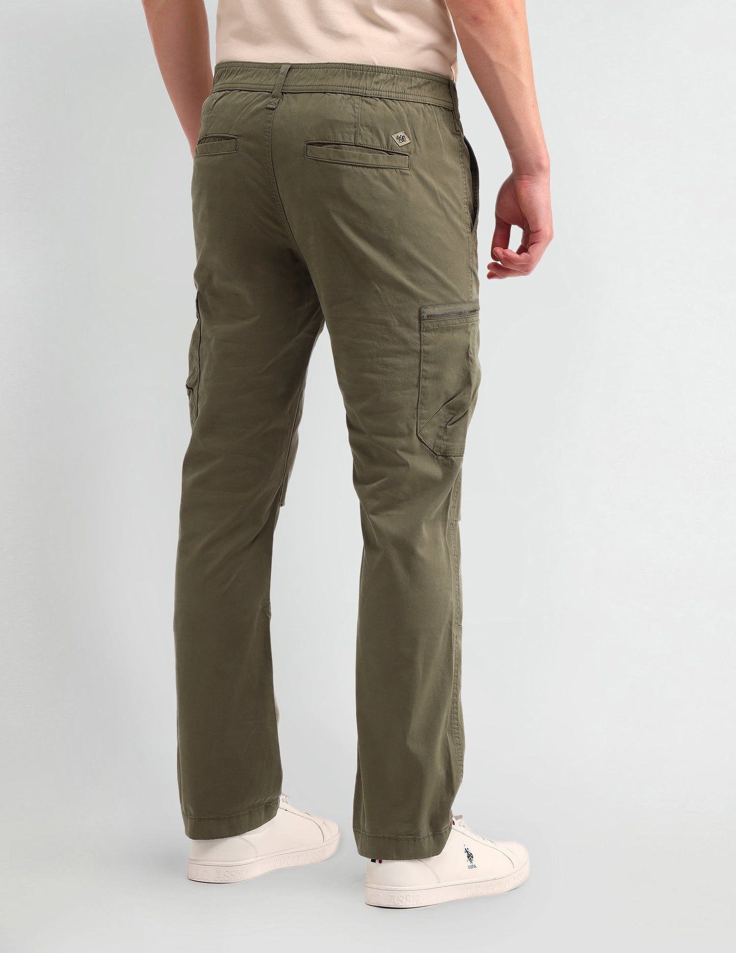Straight Solid Trousers
