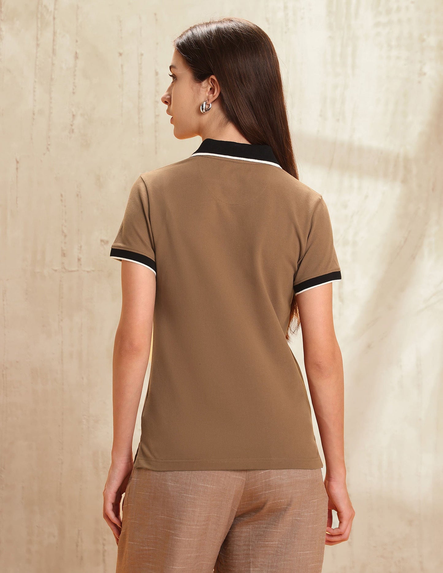 Regular Fit Solid Polo Shirt