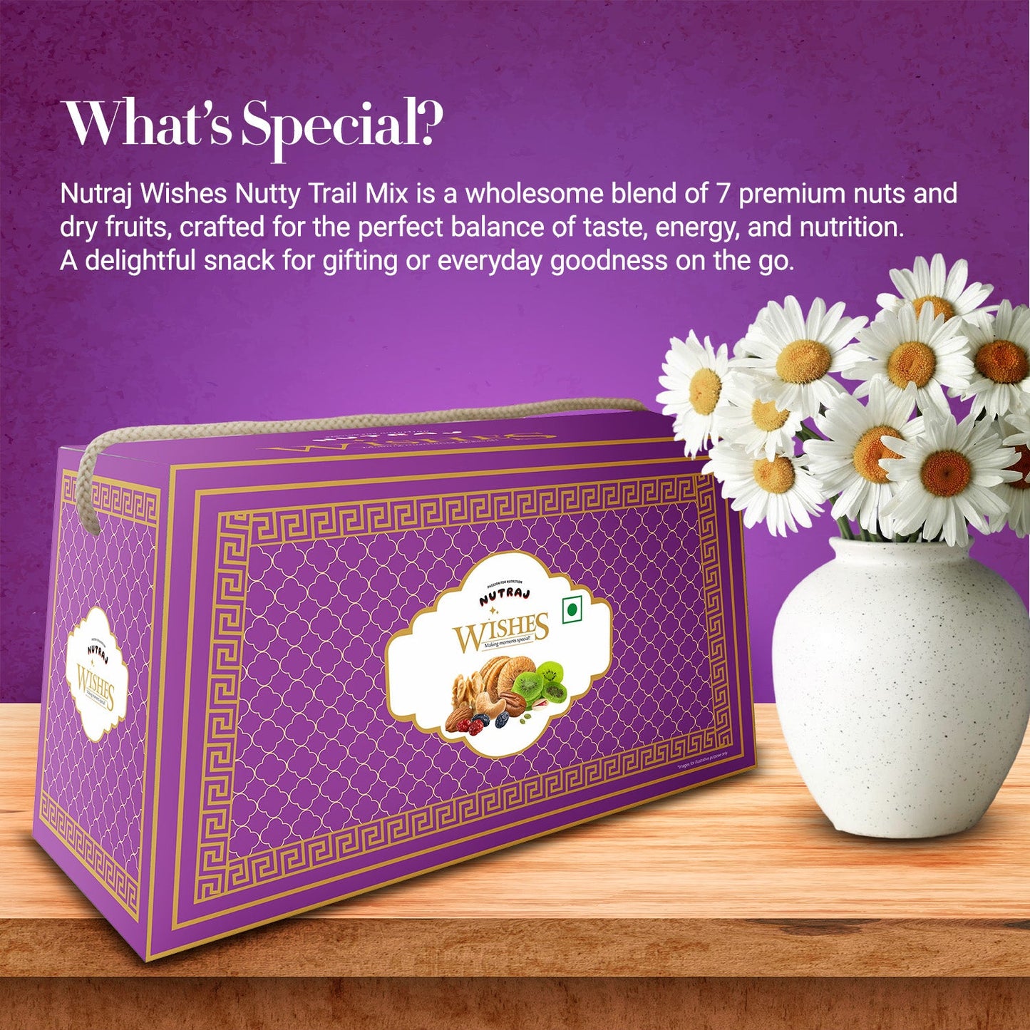 Nutraj Wishes Nutty Trail 200g Diwali Gift Hamper | GB-76