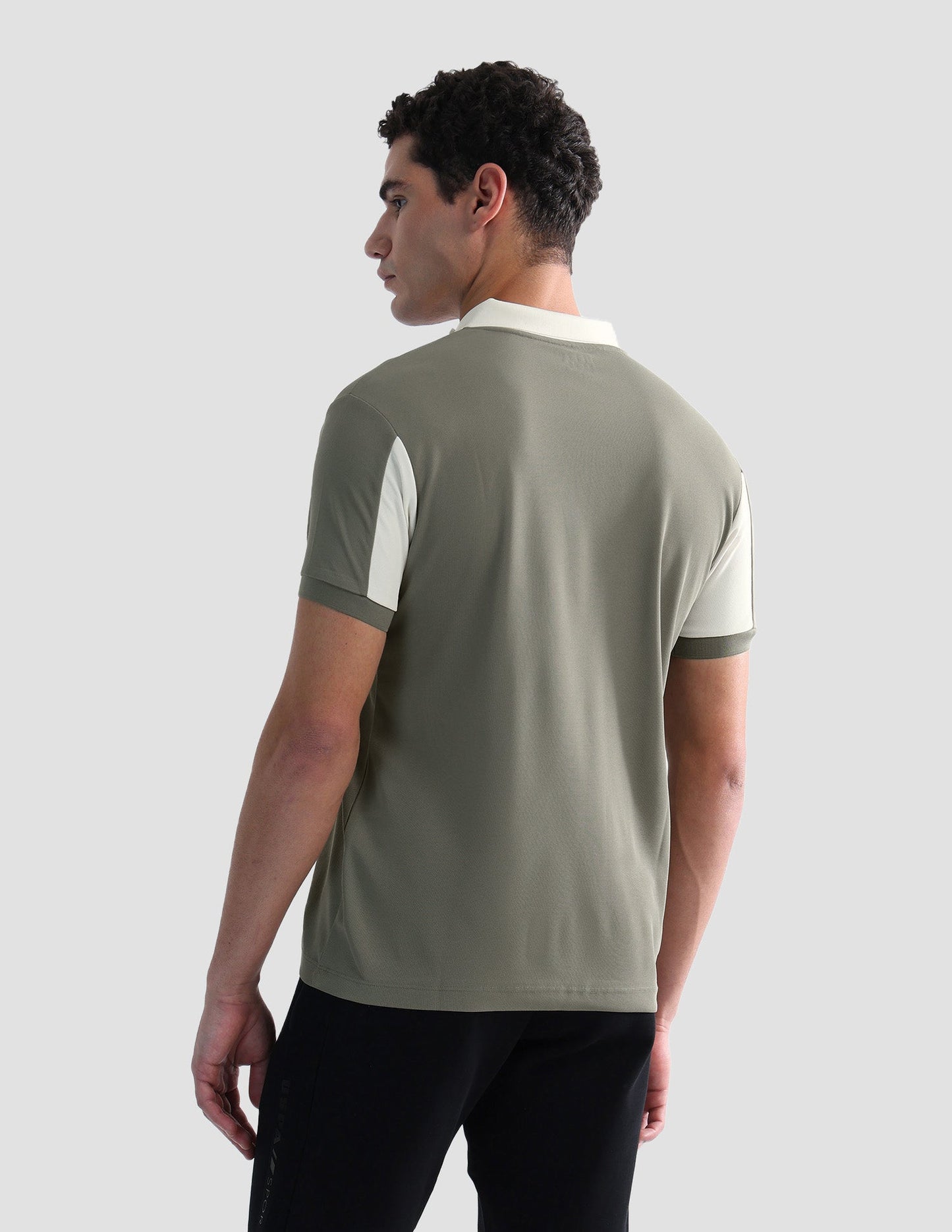 Solid Slim Fit Active Polo Shirt