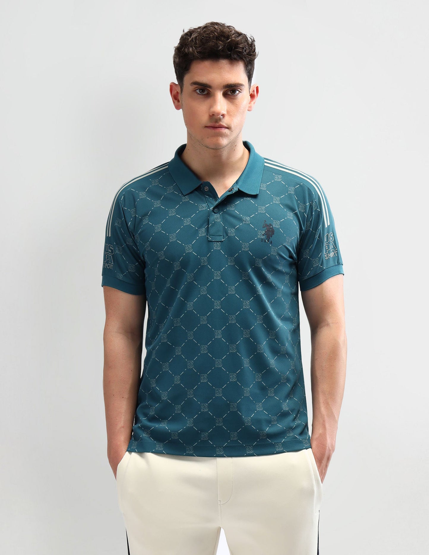 Slim Fit Printed Polo Shirt