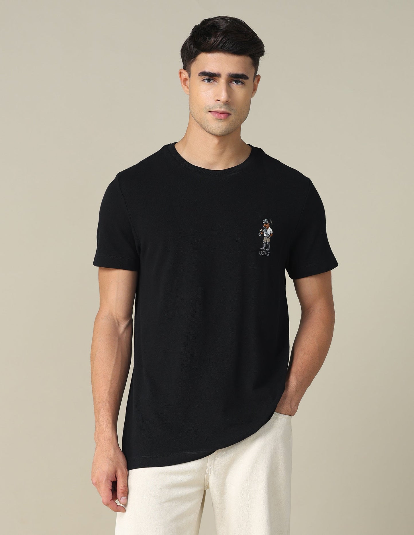Regular Fit Solid T-shirt