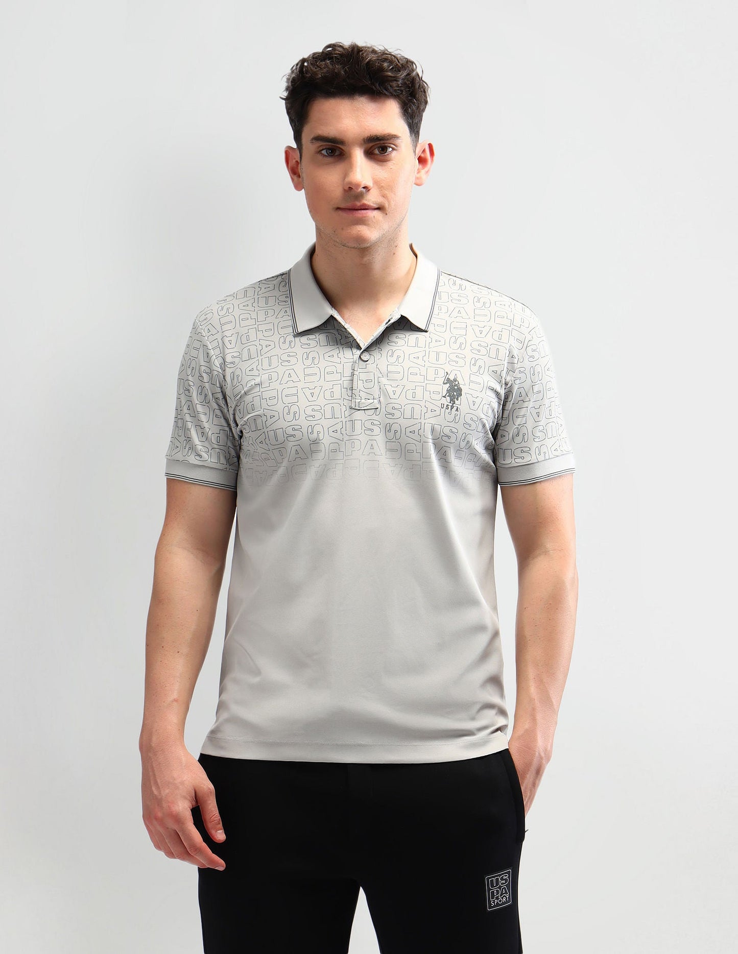 Slim Fit Printed Polo Shirt