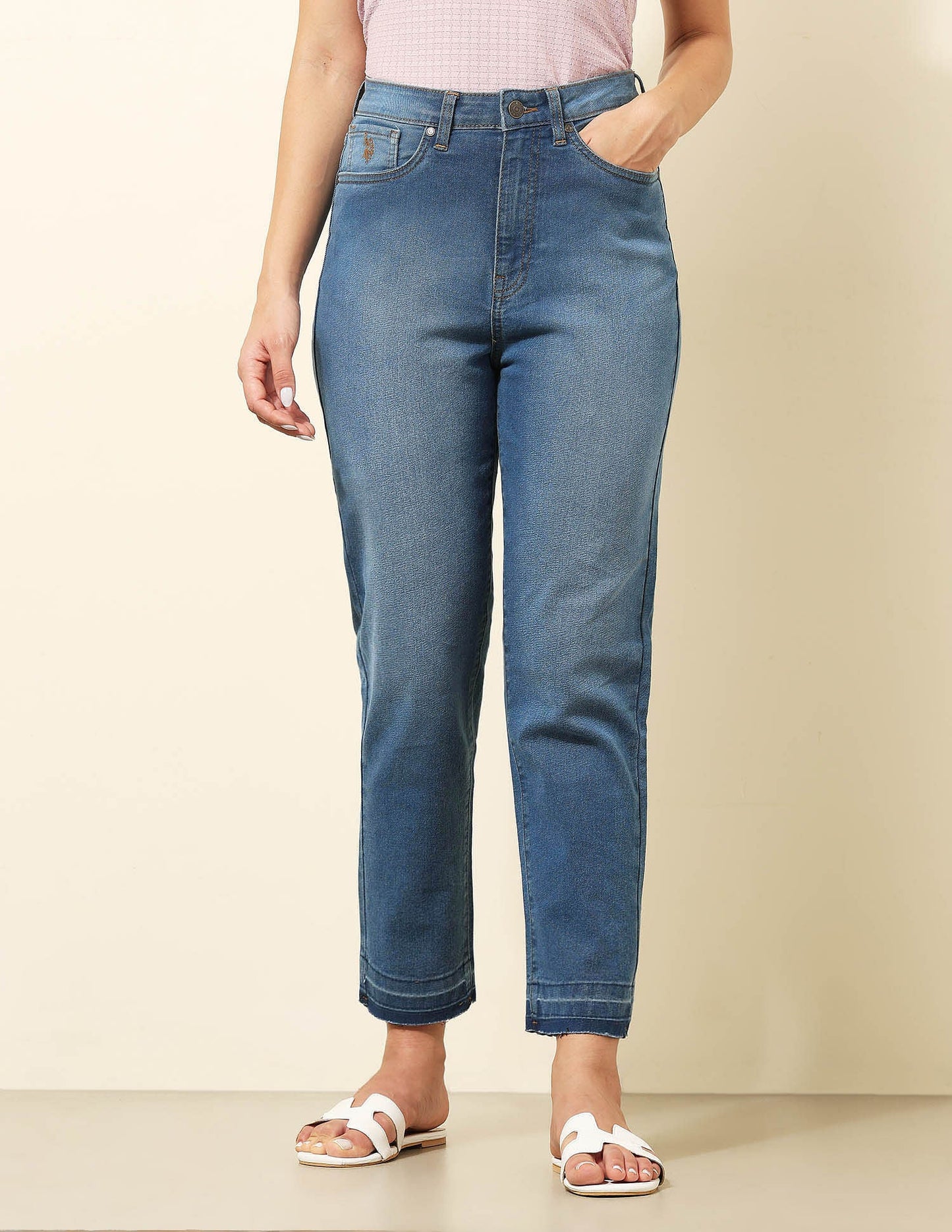 High Rise Mom Fit Jeans