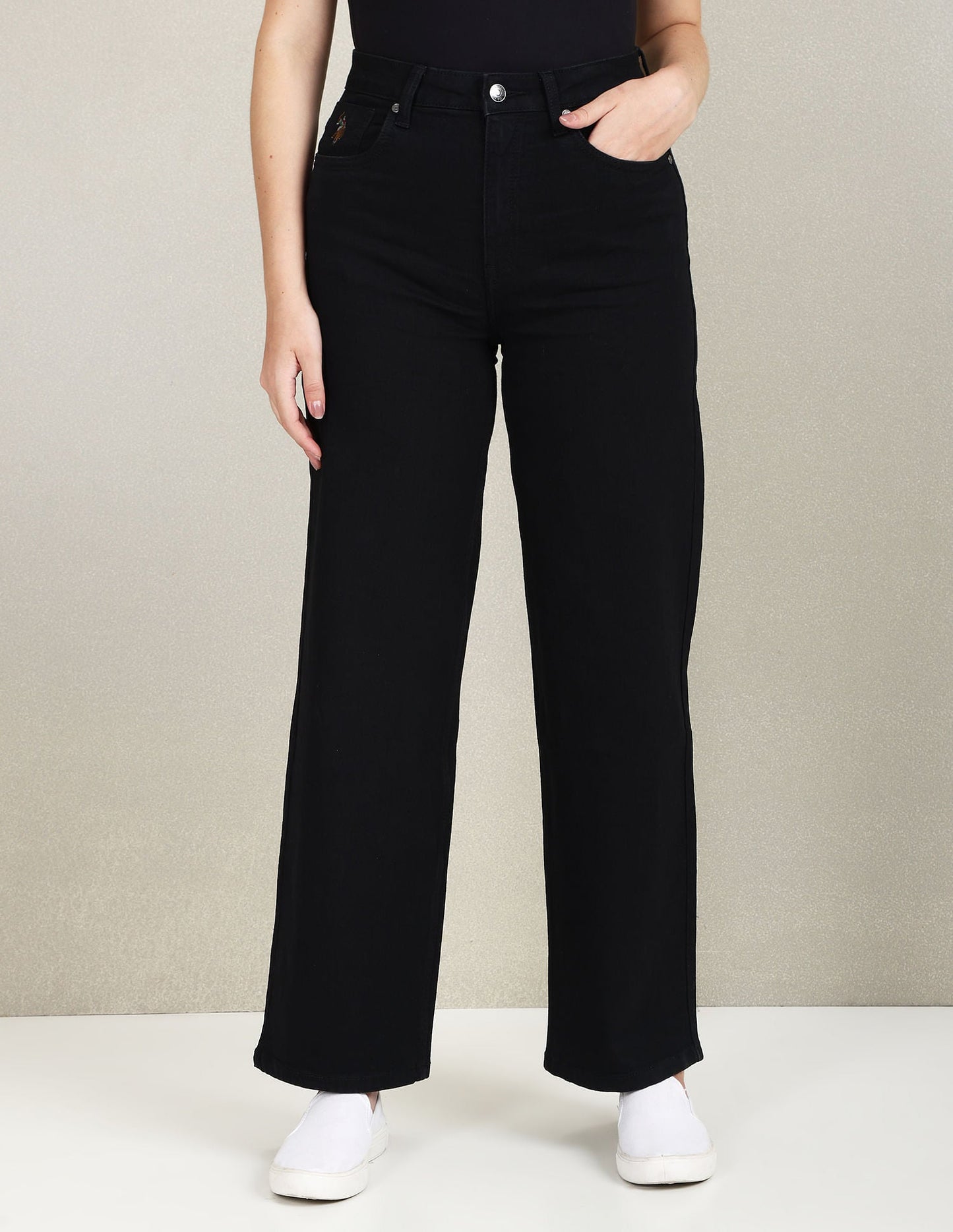 High Rise Wide Leg Jeans