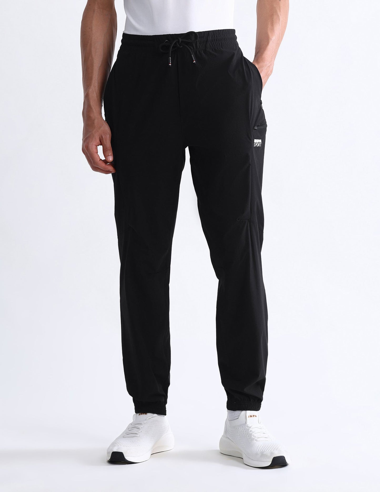 Solid Slim Fit Active Joggers