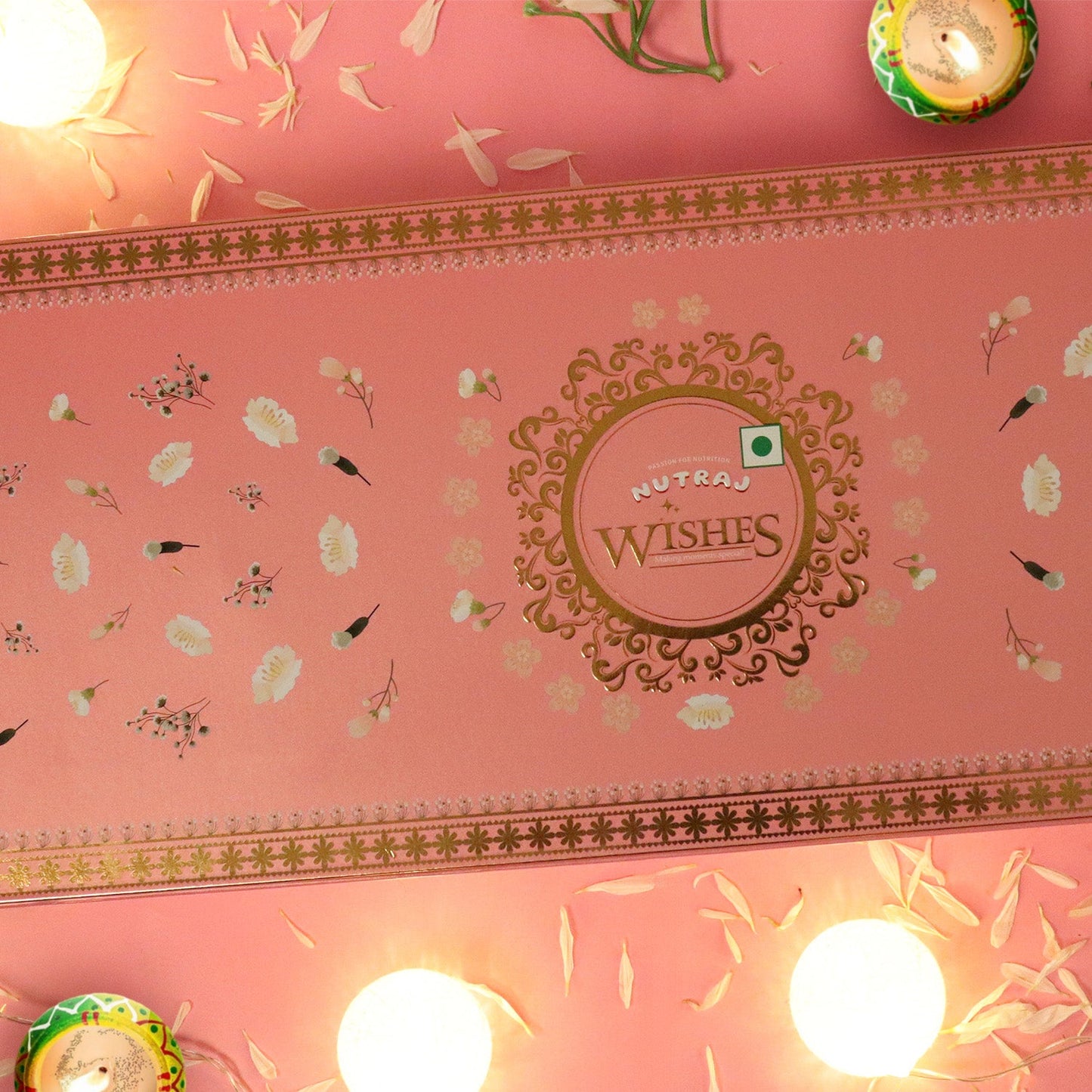 Nutraj Wishes Roseate Delight 1 Kg Diwali Box | GB-94