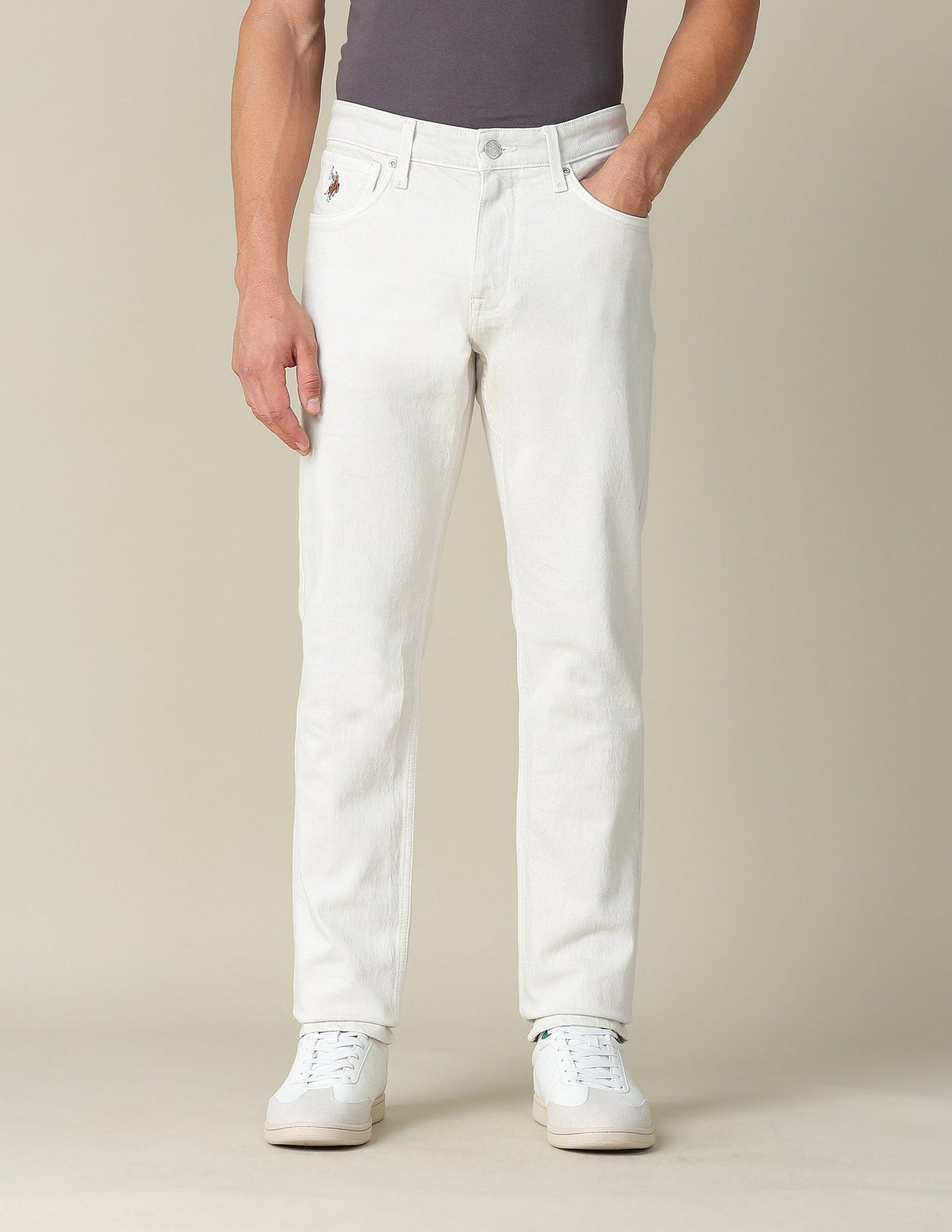 Harold Slim Straight Fit Mid Rise Jeans