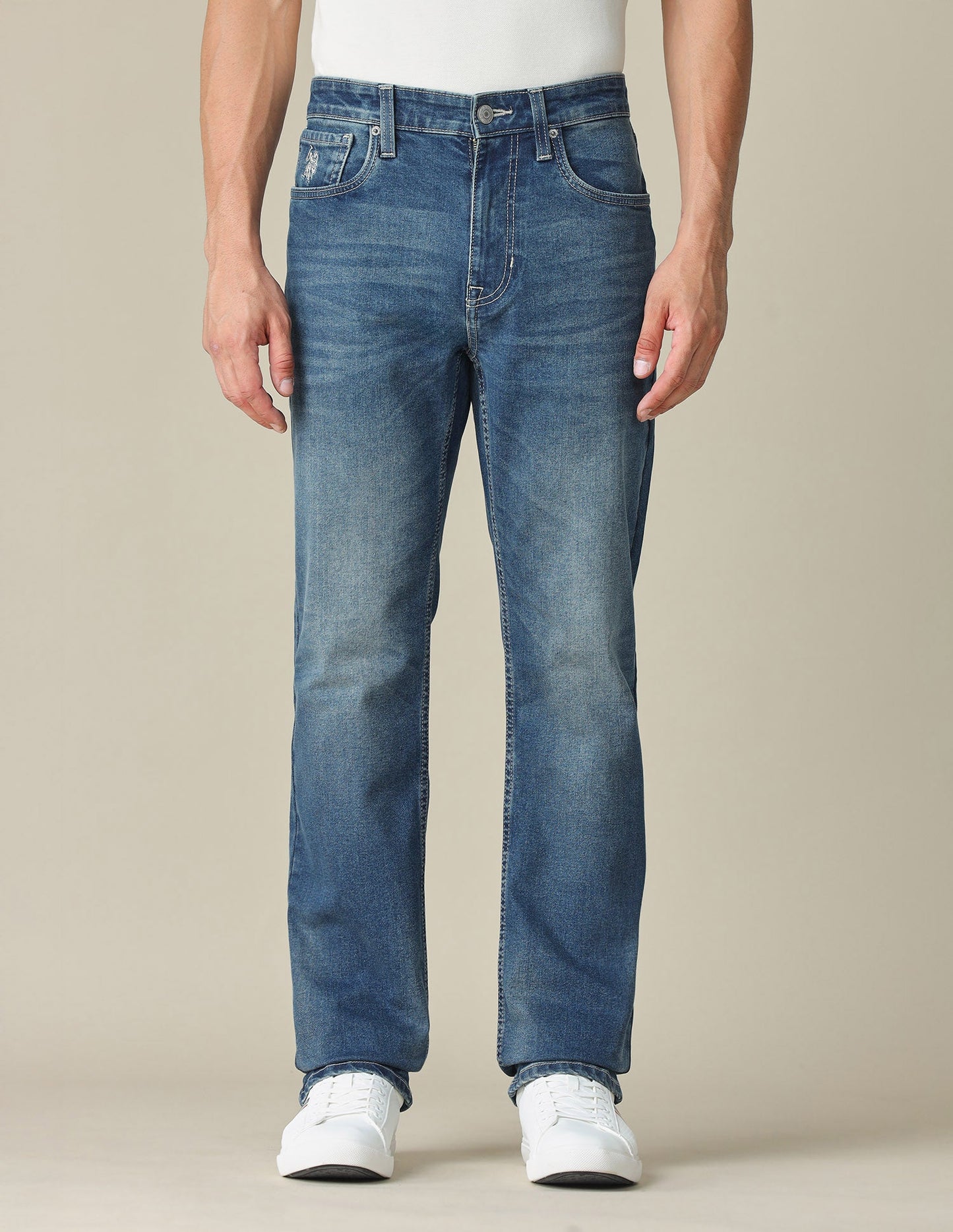 Harold Slim Straight Fit Blue Jeans