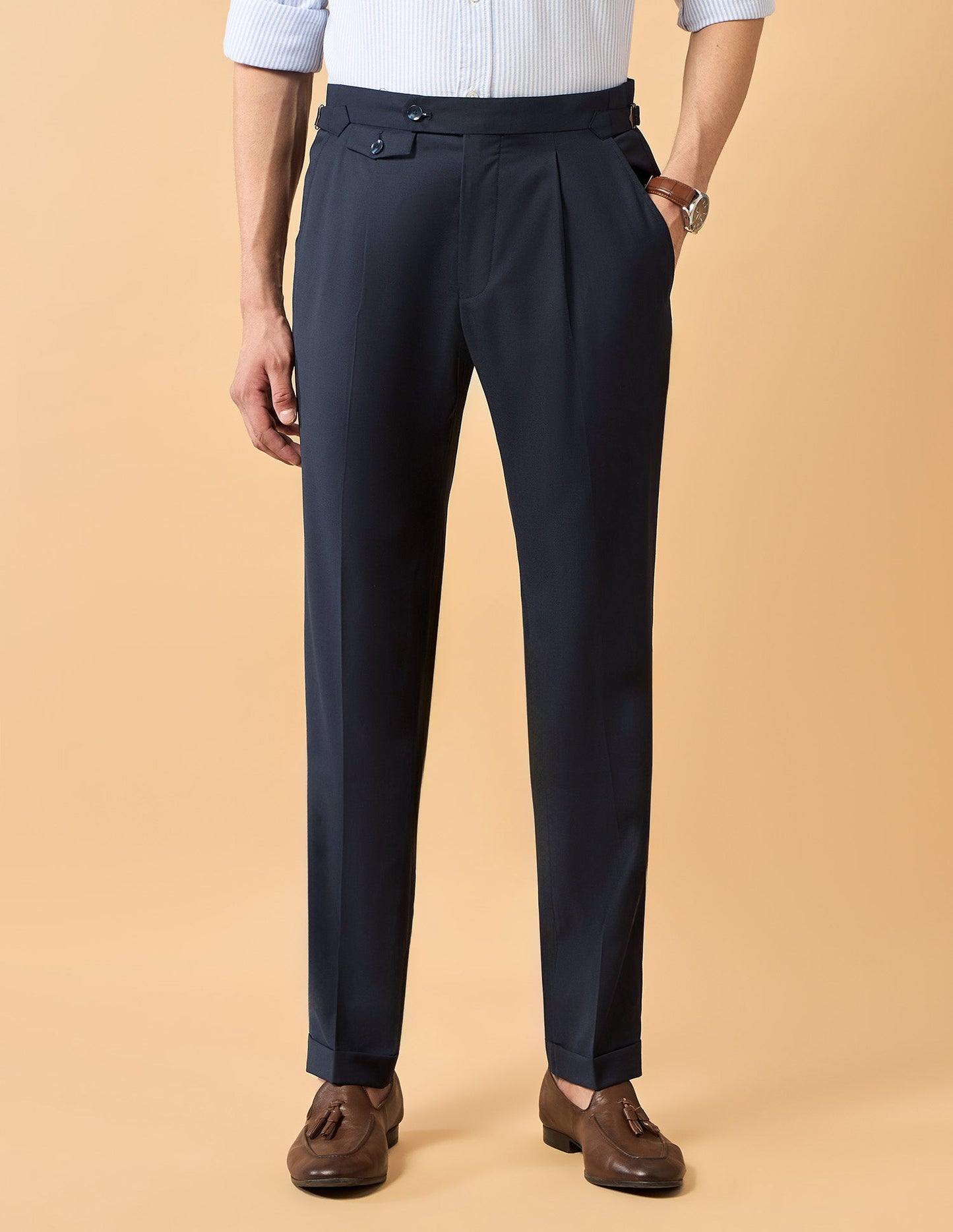 Pacho X Riley Straight Pleated Trousers