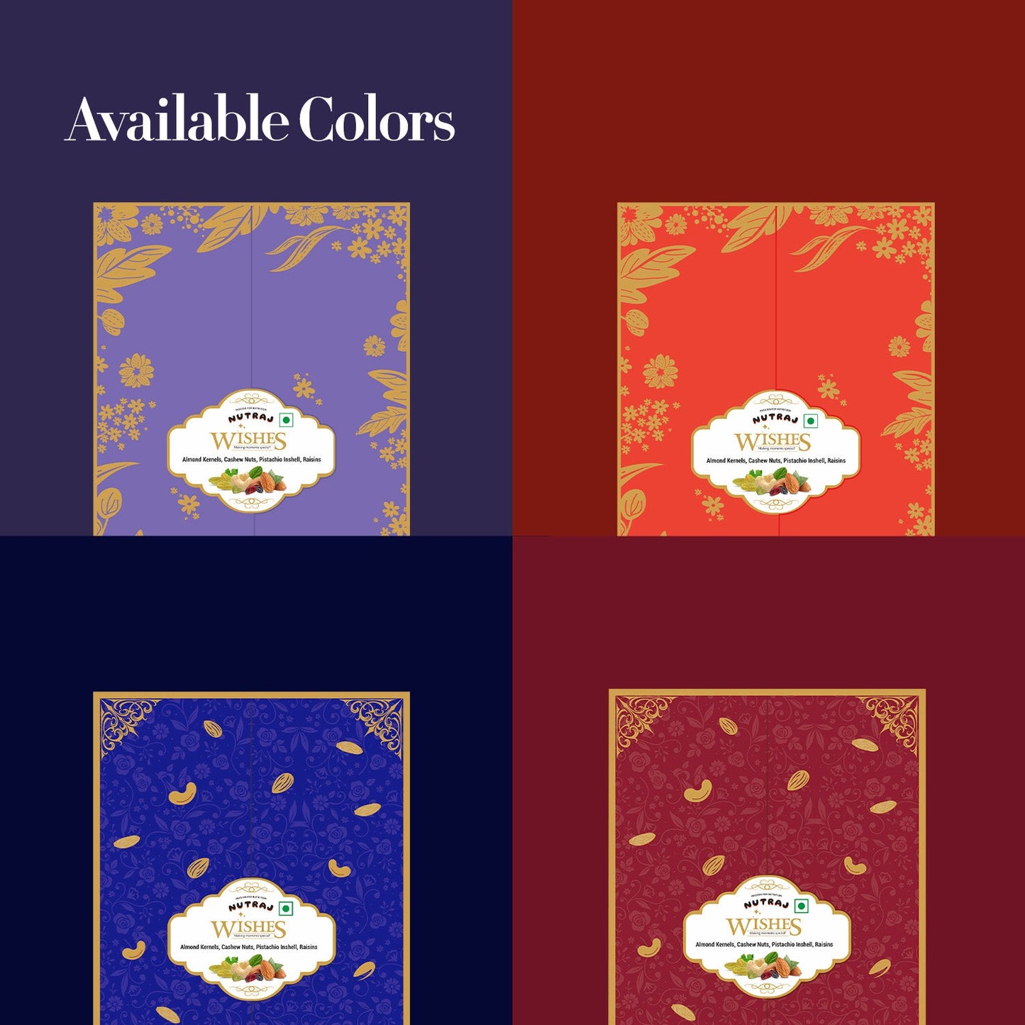 Nutraj Wishes Royal Majesty 800g Diwali Gift Box | GB-81