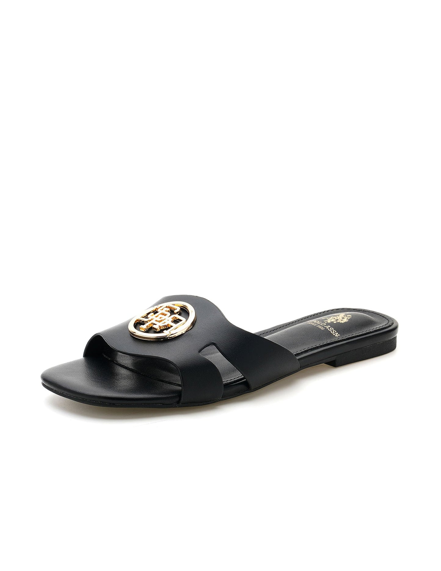 Logo Accent Vamp Strap Perla Sandals