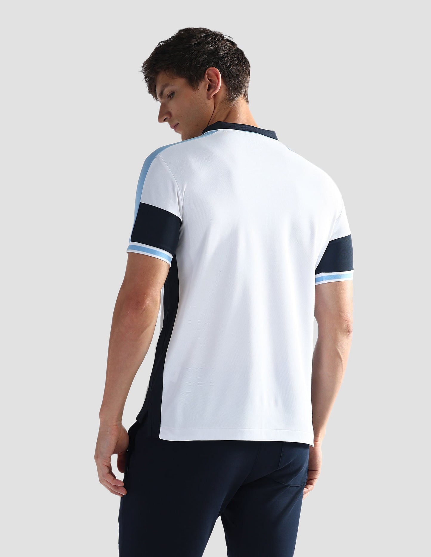 Colour Block Slim Polo Shirt