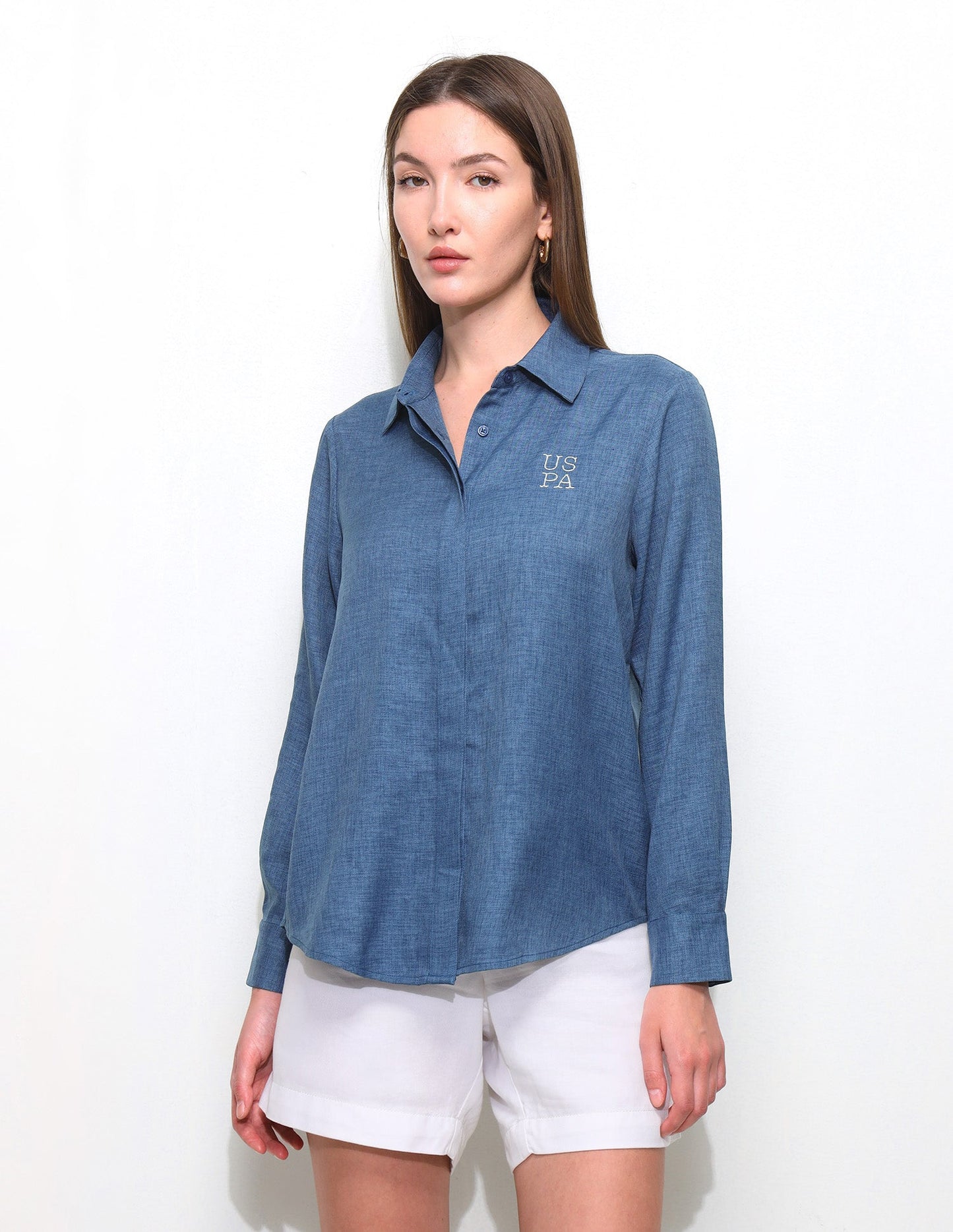 Regular Fit Concealed Placket Shirt