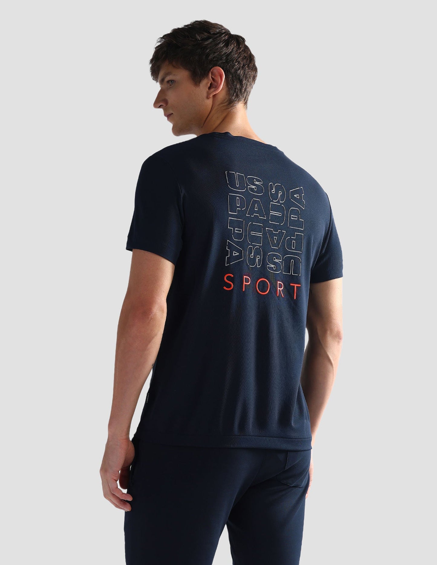 Brand Print Slim Fit Active T-Shirt
