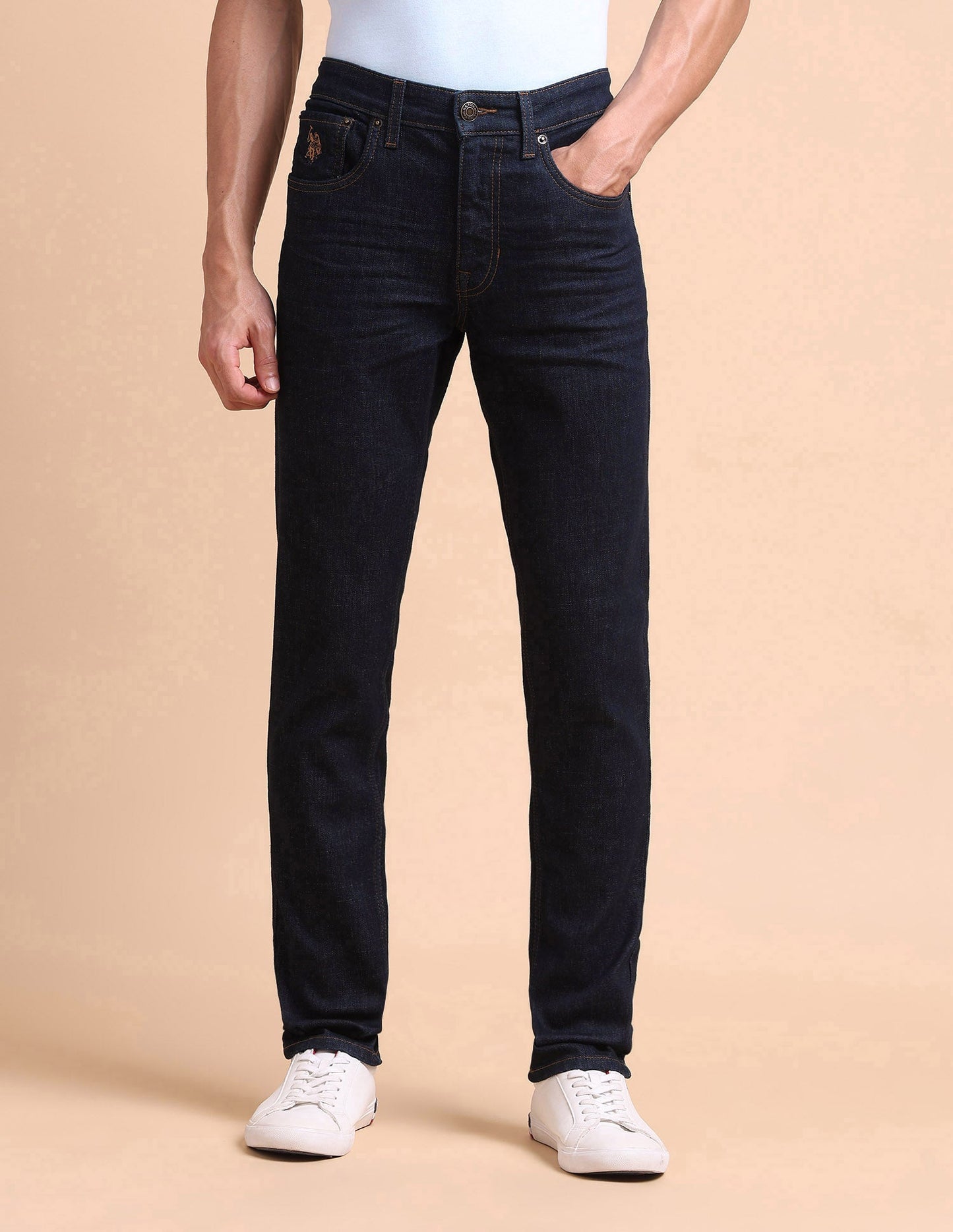 Brandon Slim Tapered Fit Blue Jeans