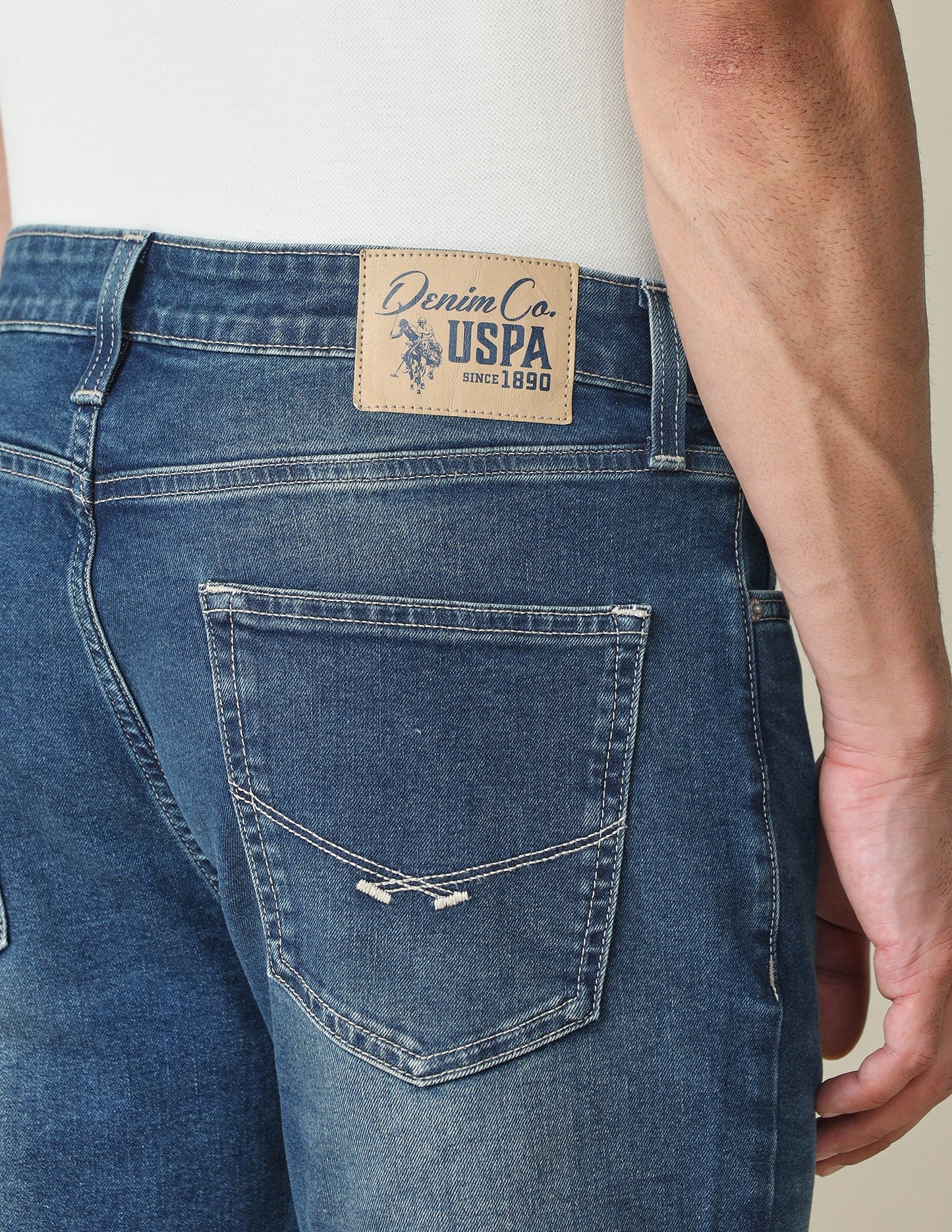 Harold Slim Straight Fit Blue Jeans
