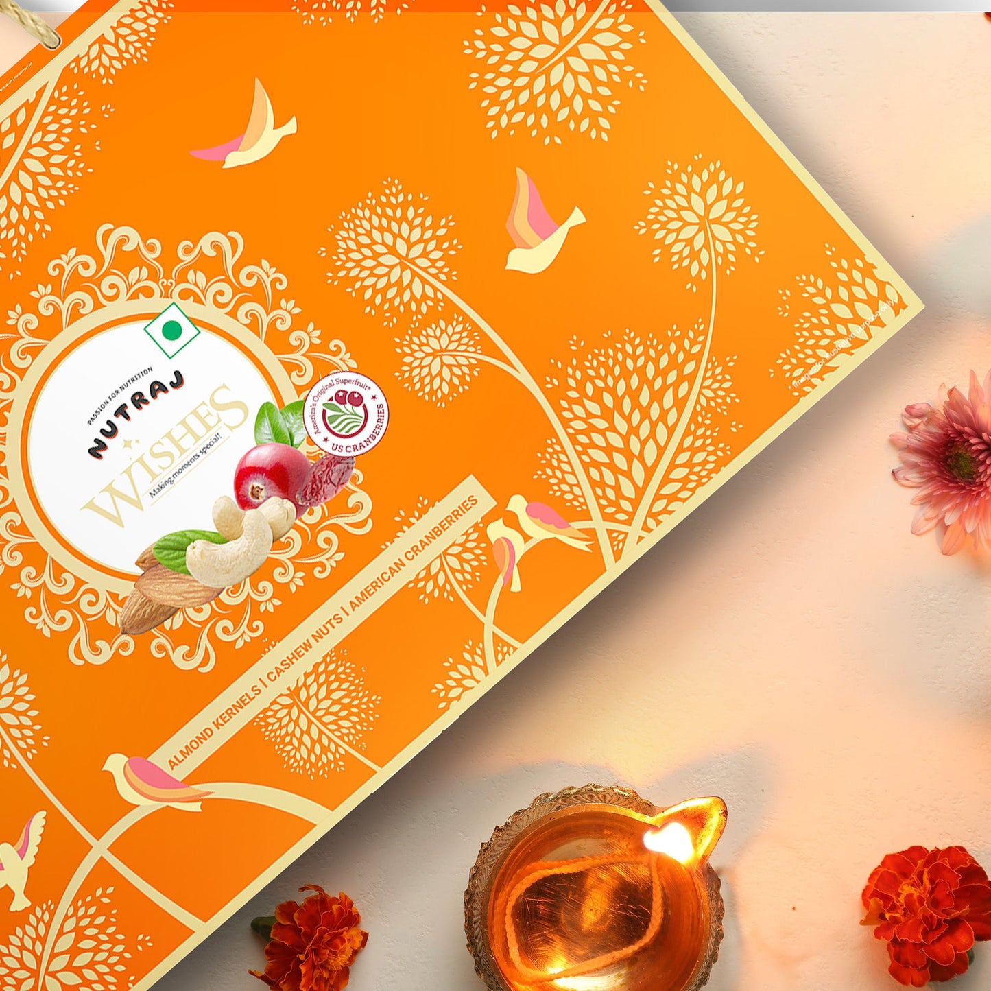 Nutraj Wishes Birds of Bliss Diwali Gift Box 300g | GB-154