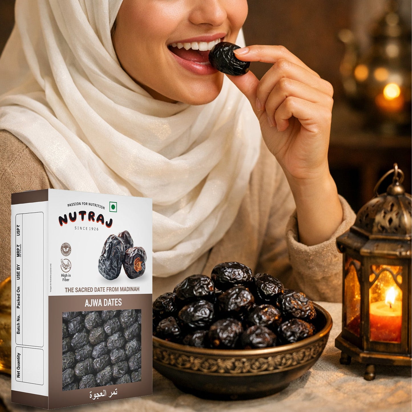 Nutraj Ajwa Dates Khajur 200gm