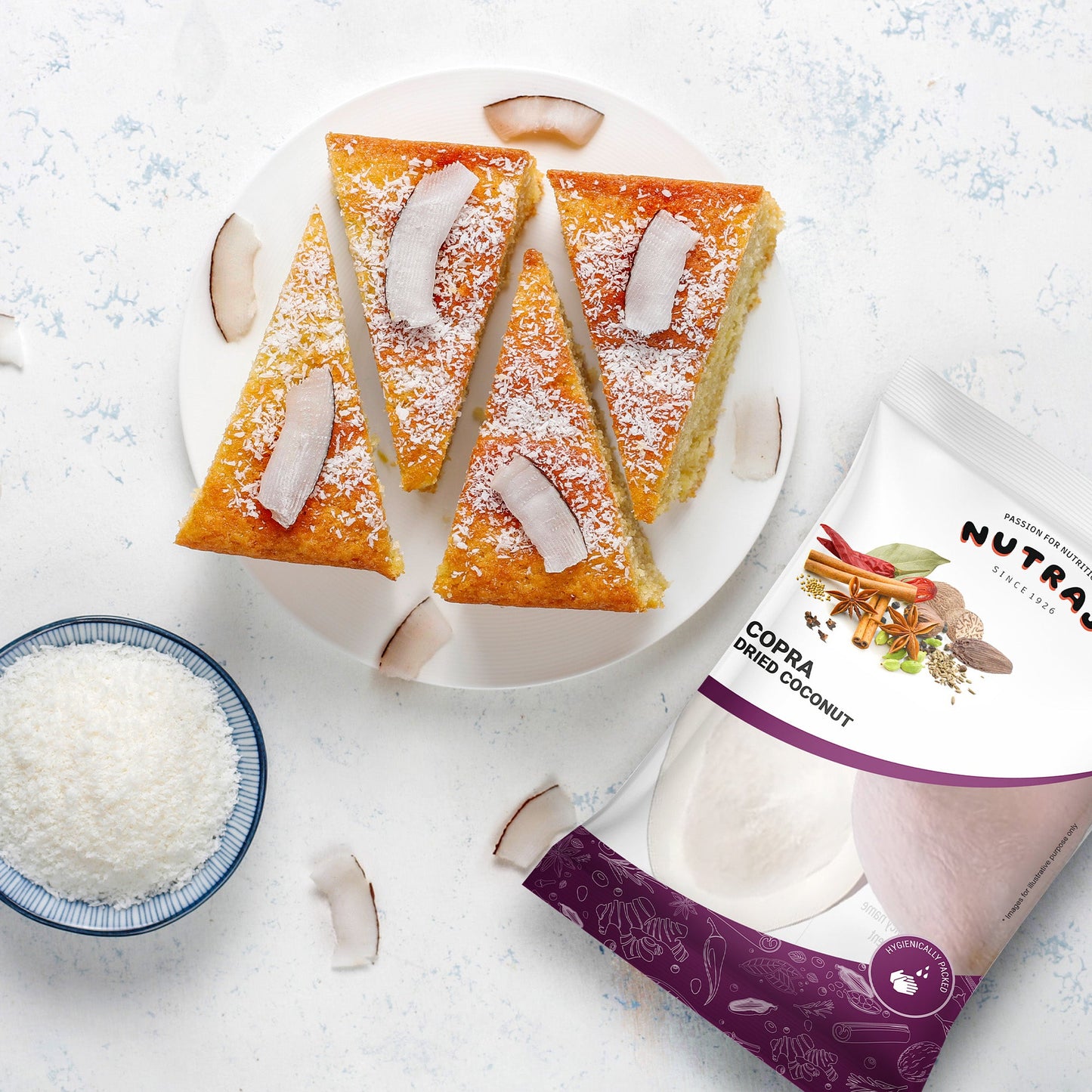 Nutraj Copra Dried Coconut Whole 200g